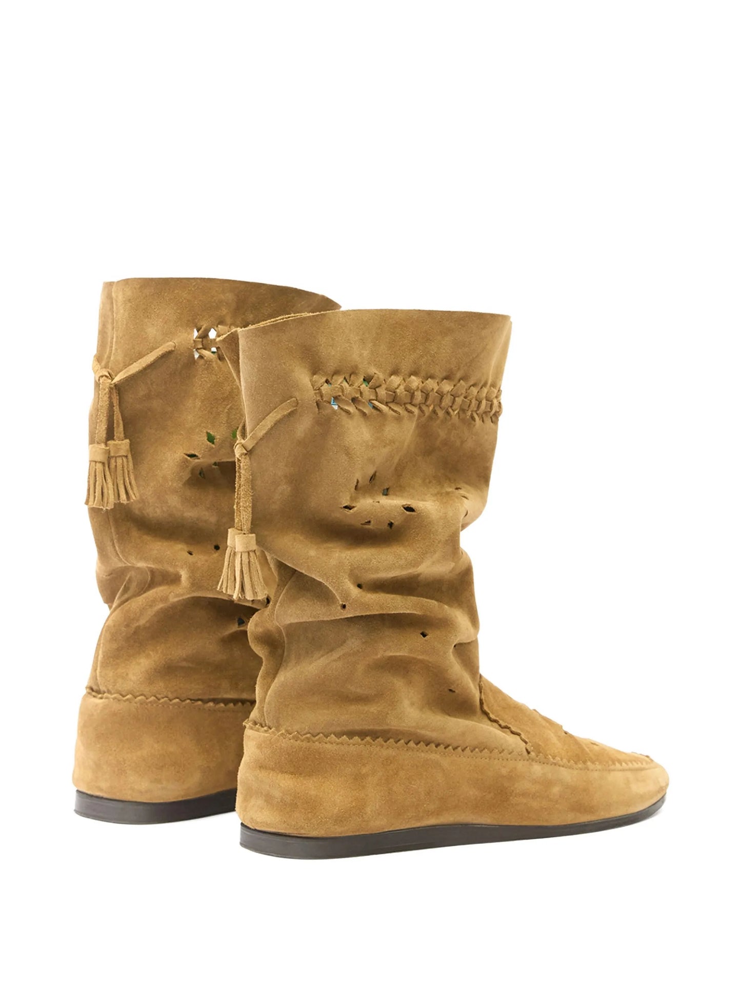 braided tassel welky boots