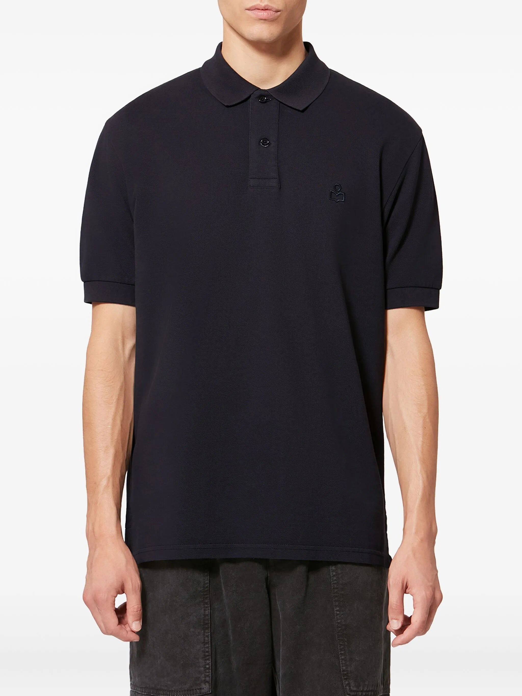 Afko embroidered polo shirt