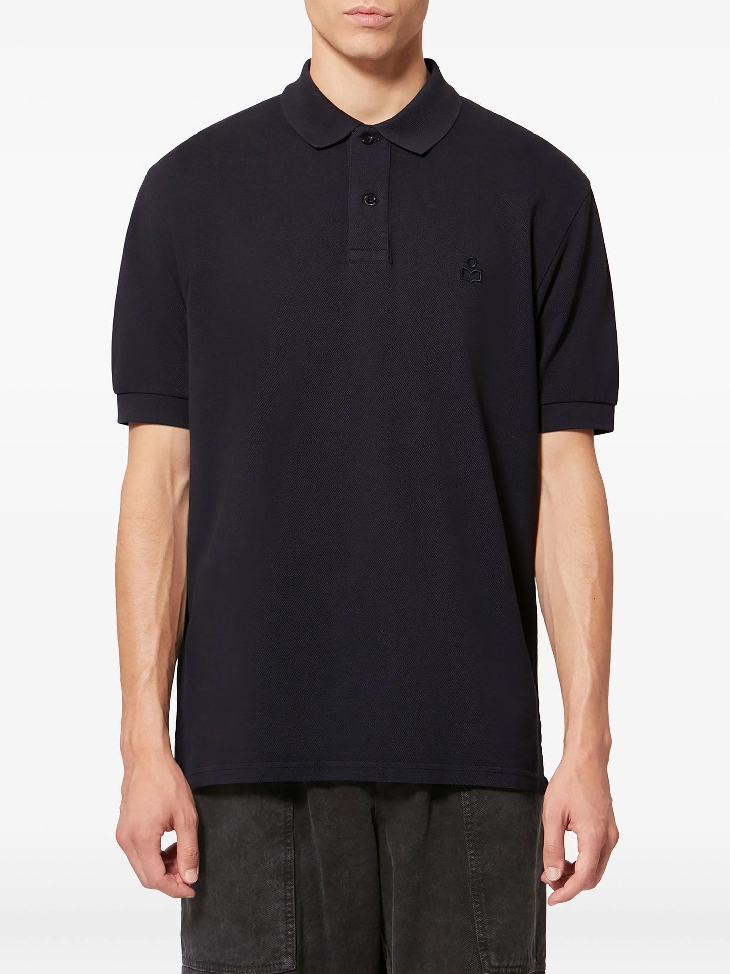 Afko embroidered polo shirt