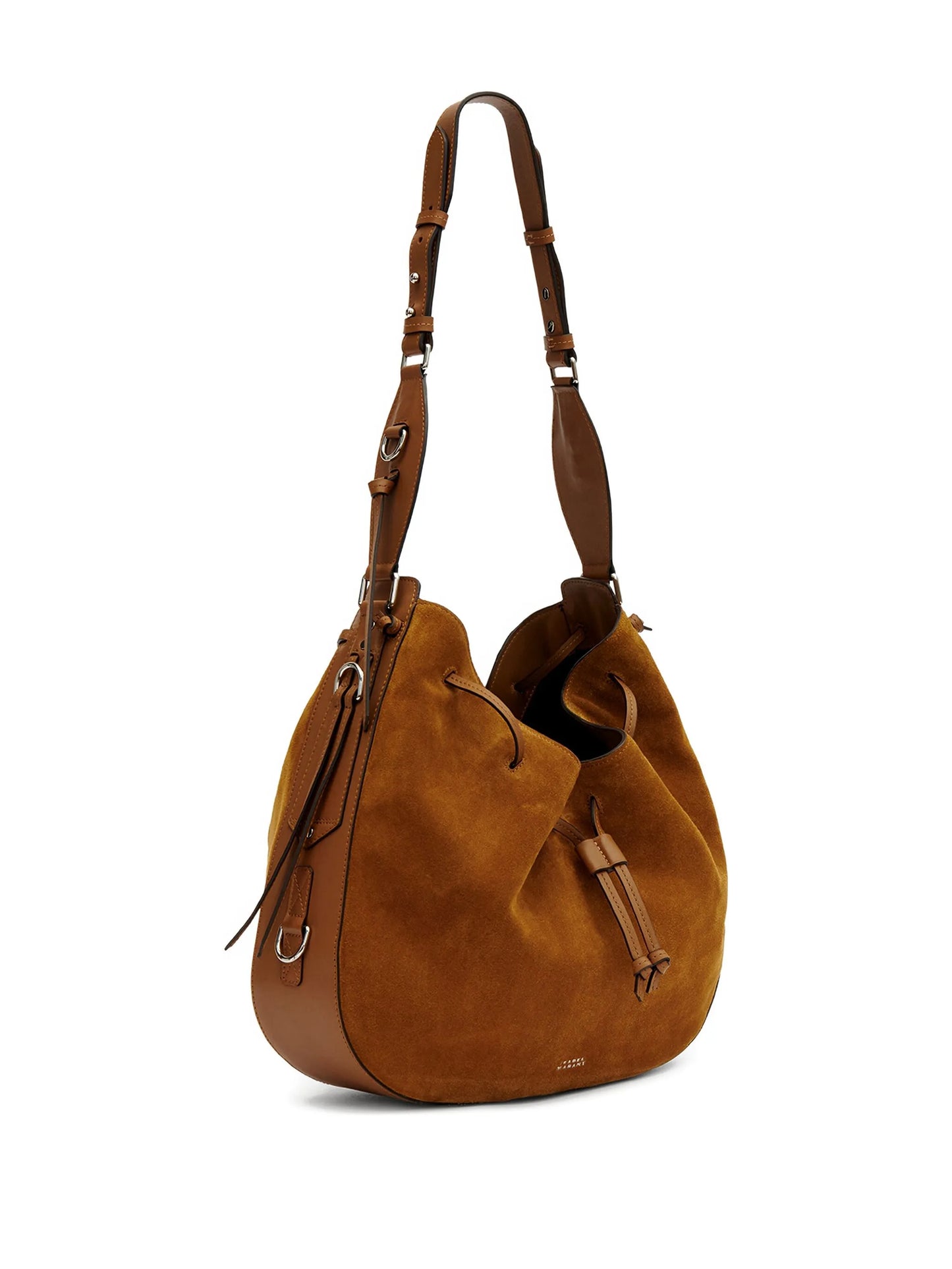 drawstring bolton shoulder bag