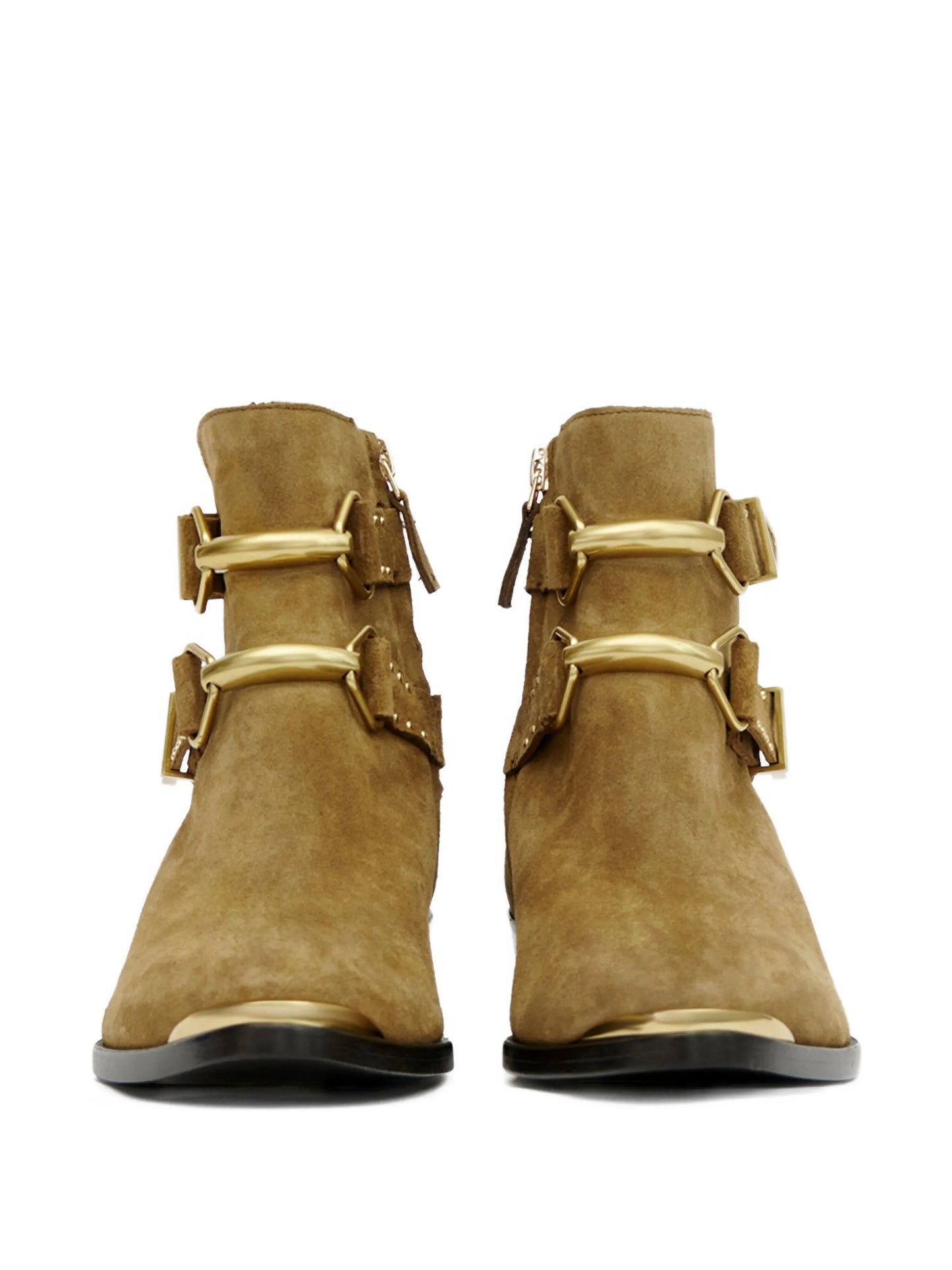 Zalya buckle studded boots