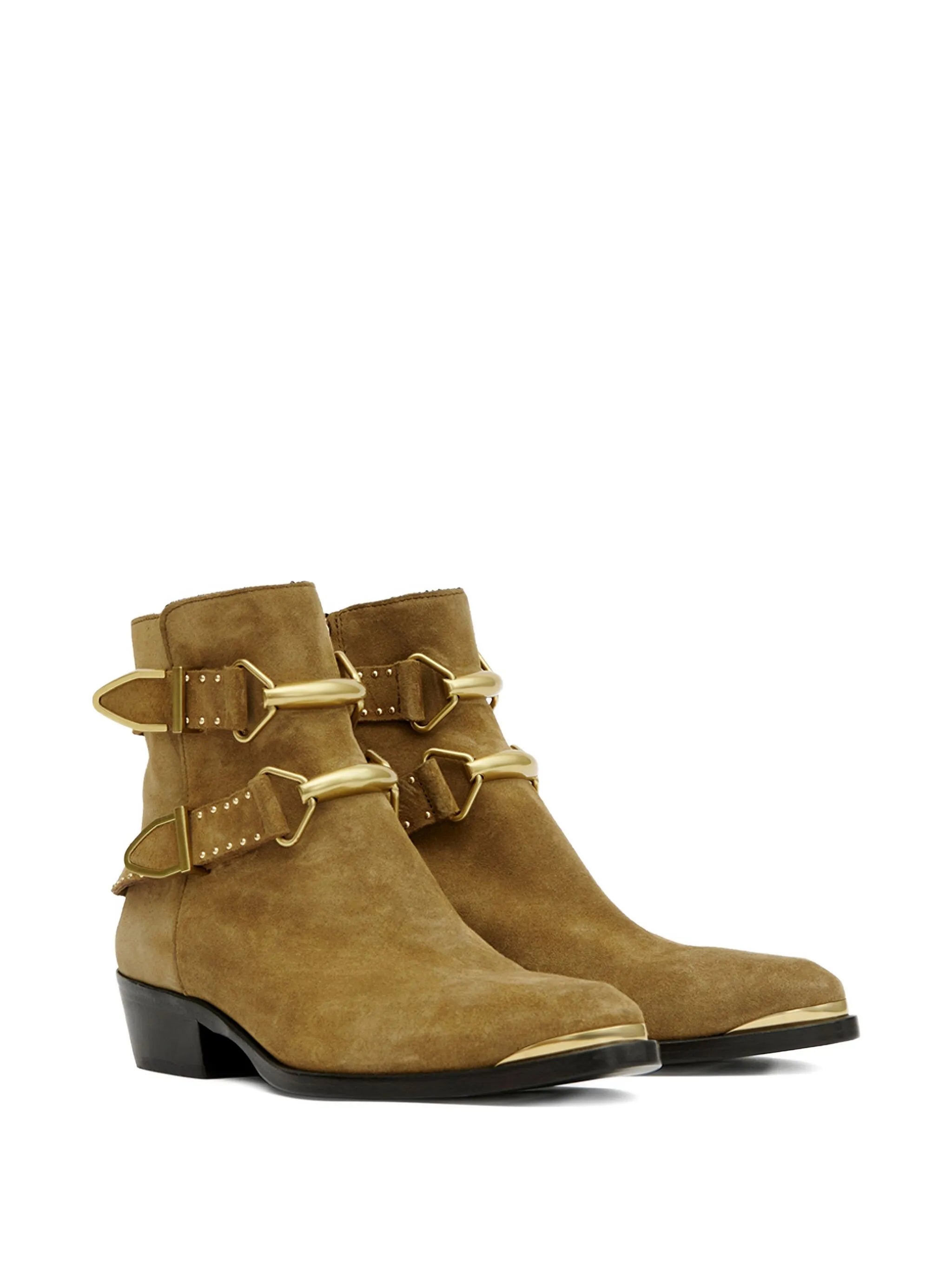 Zalya buckle studded boots