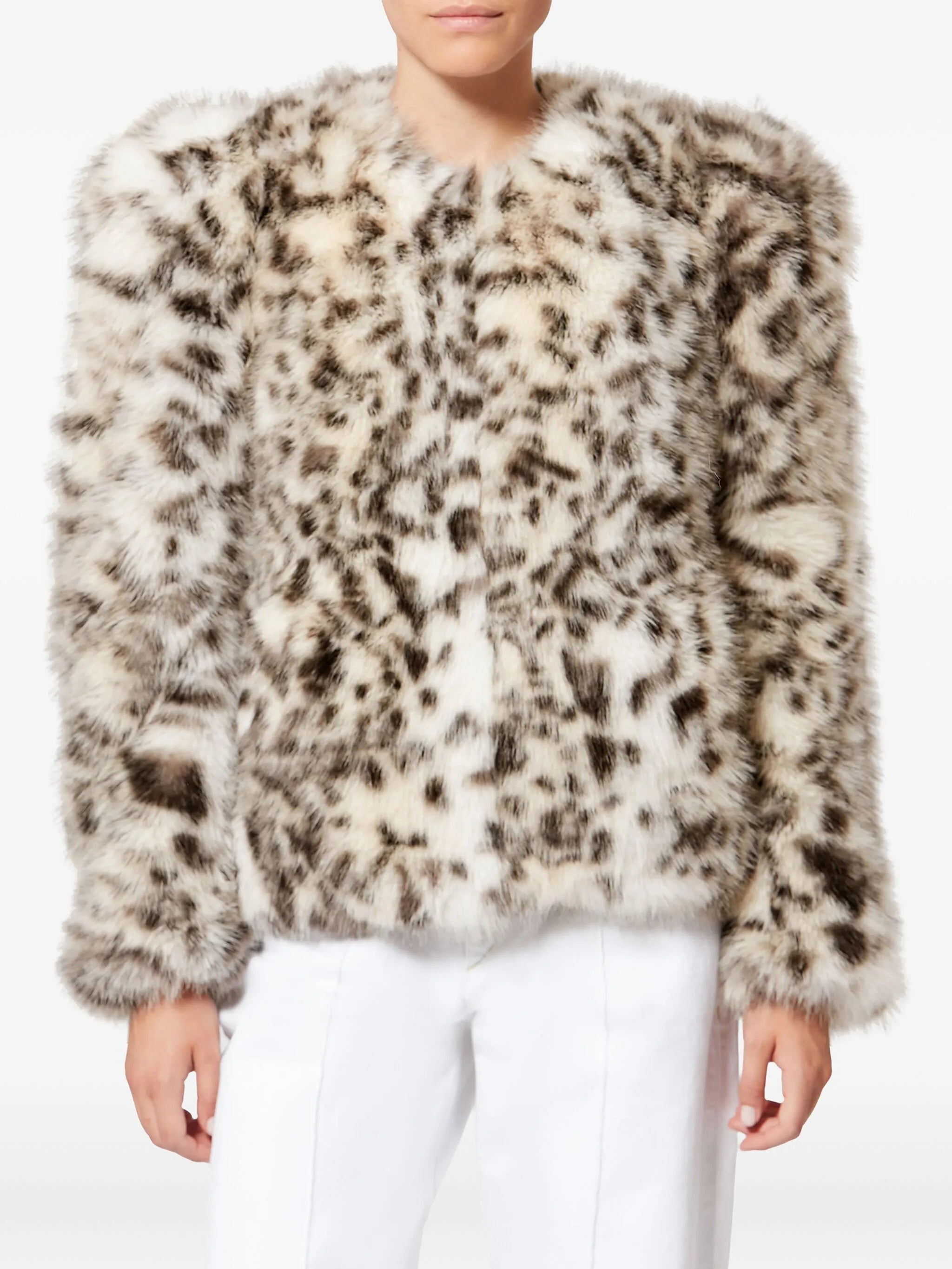 Bahria animal-pattern jacket