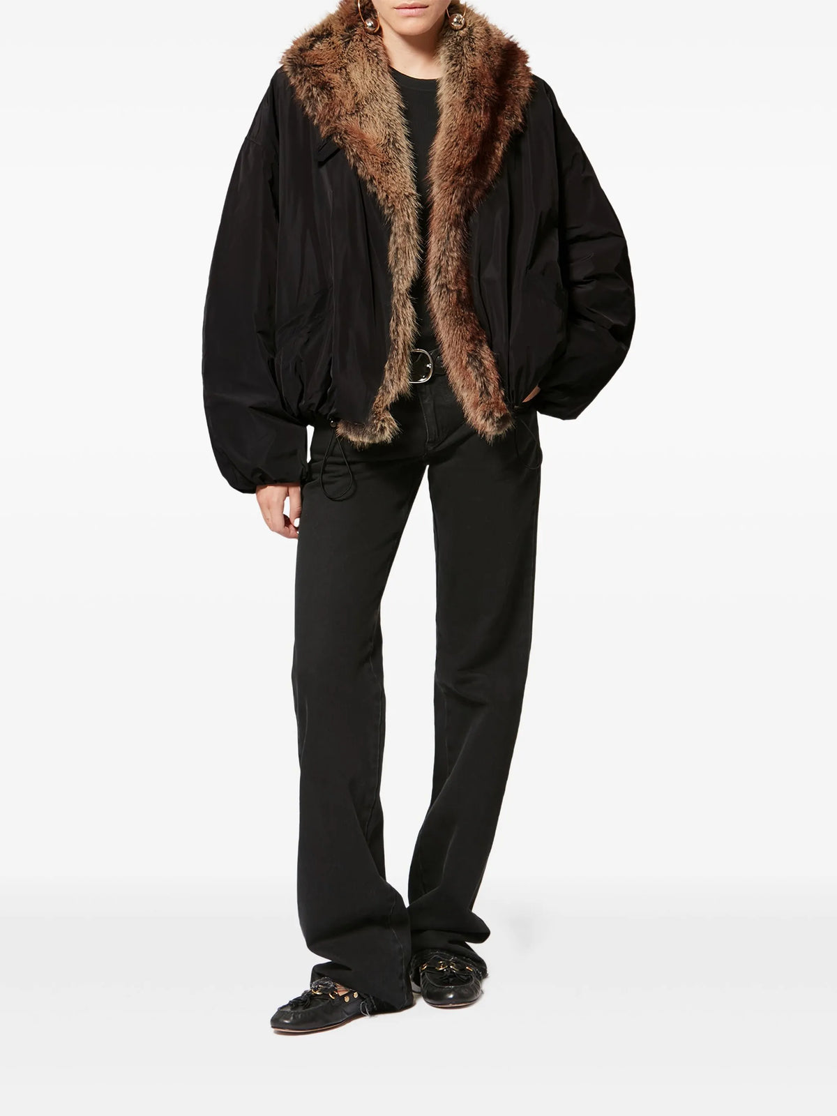 Charone jacket short faux fur-lined parka