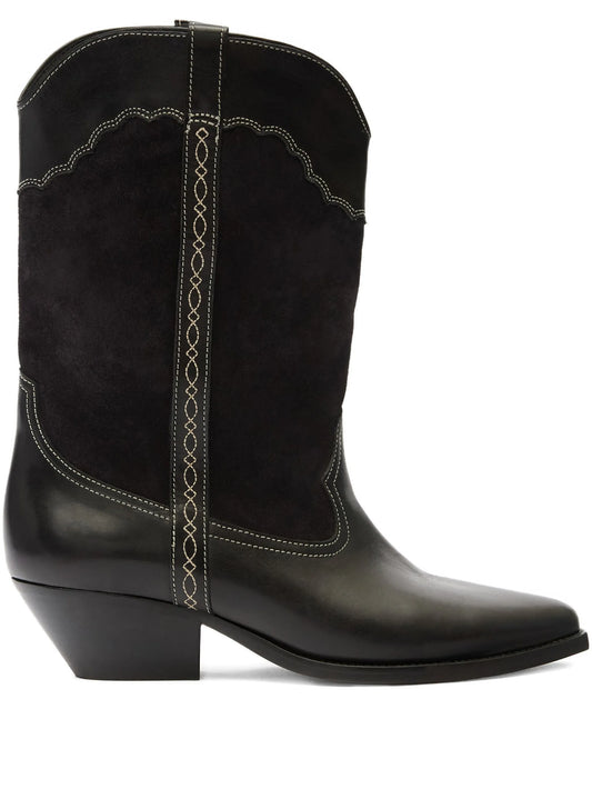Duerto suede panel stitching boots