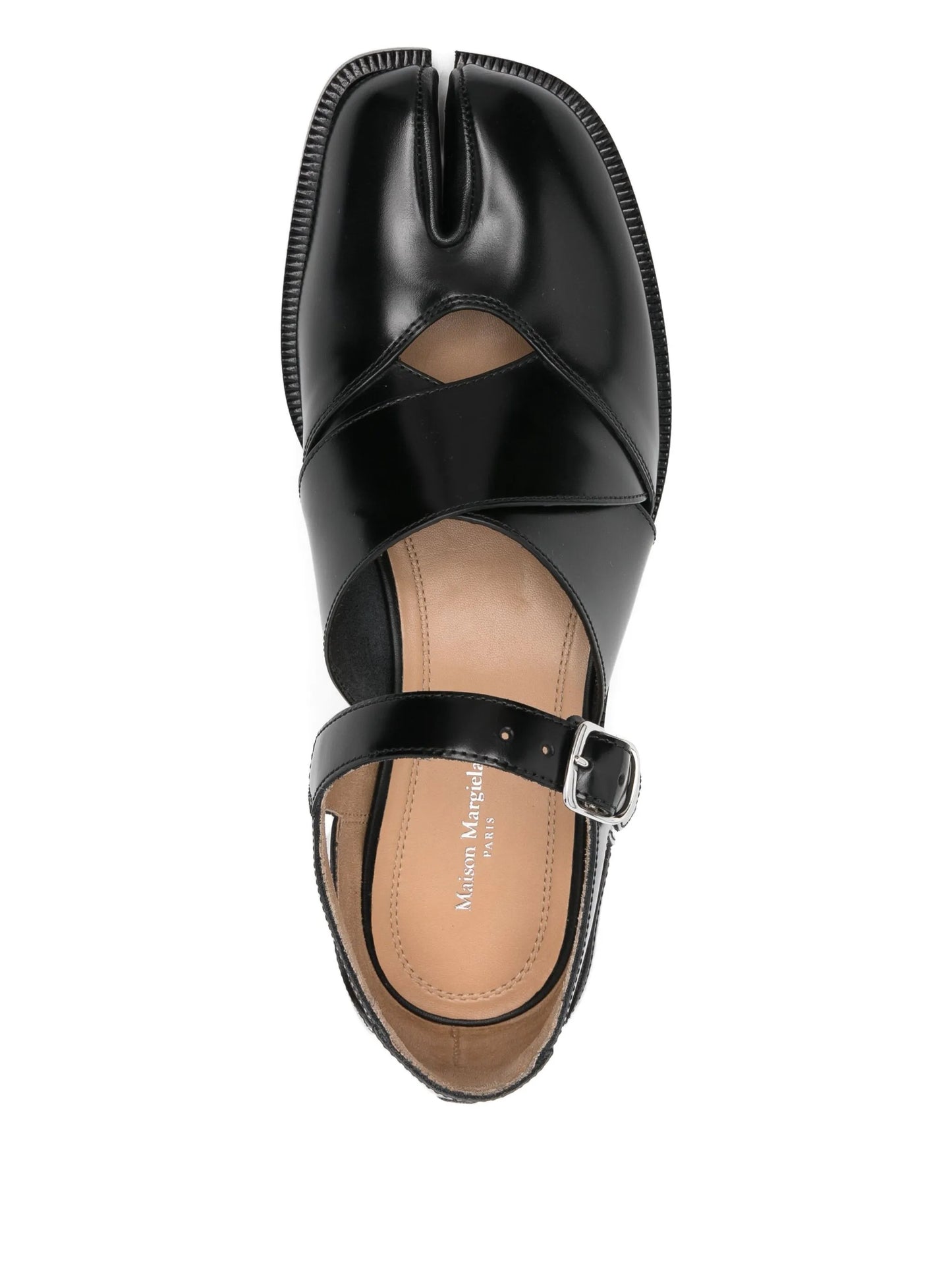 Tabi flat leather loafers
