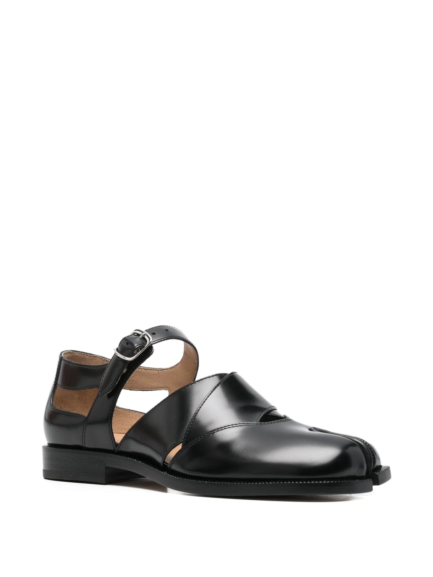 Tabi flat leather loafers