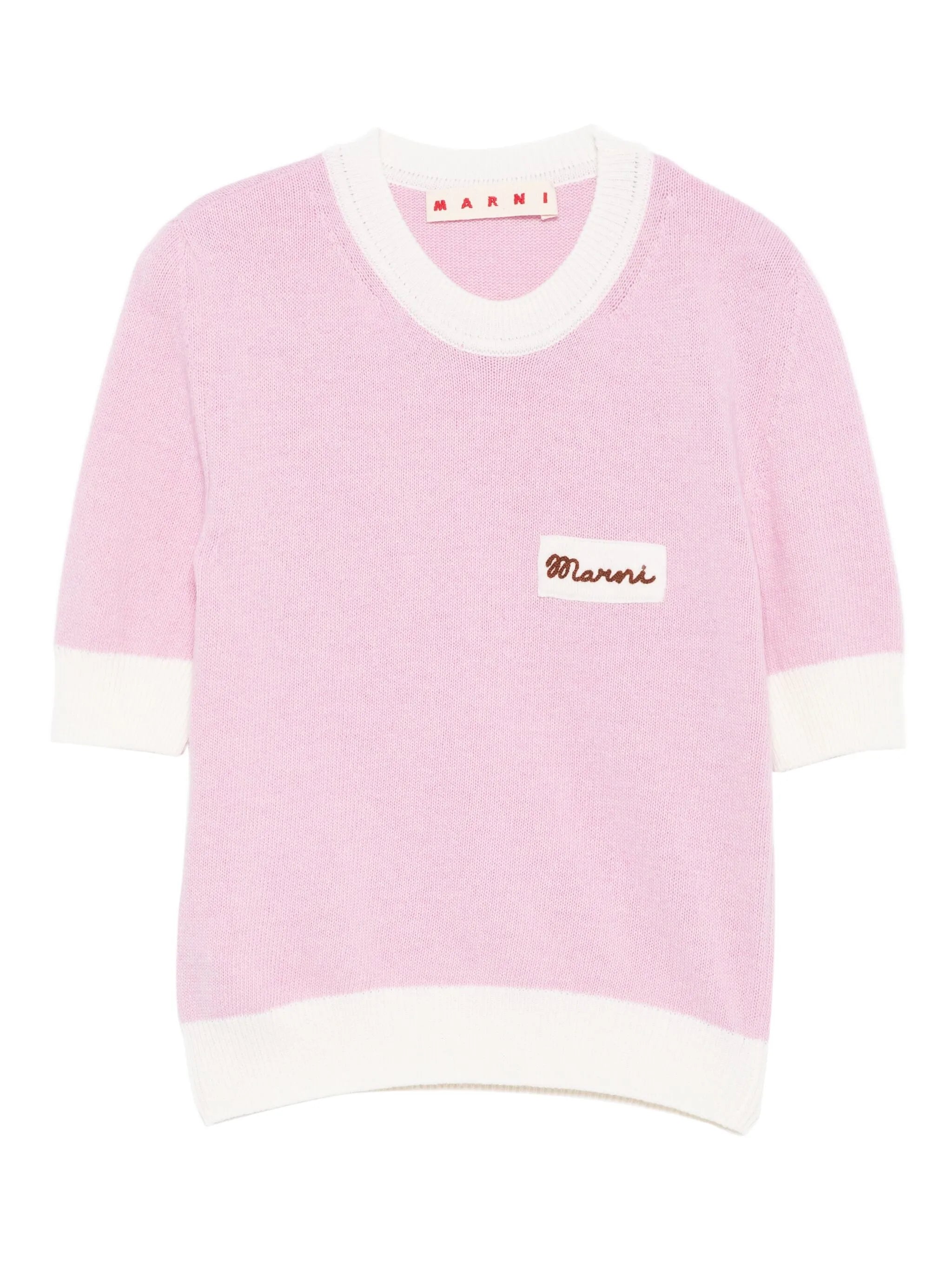 embroidered crew-neck jumper