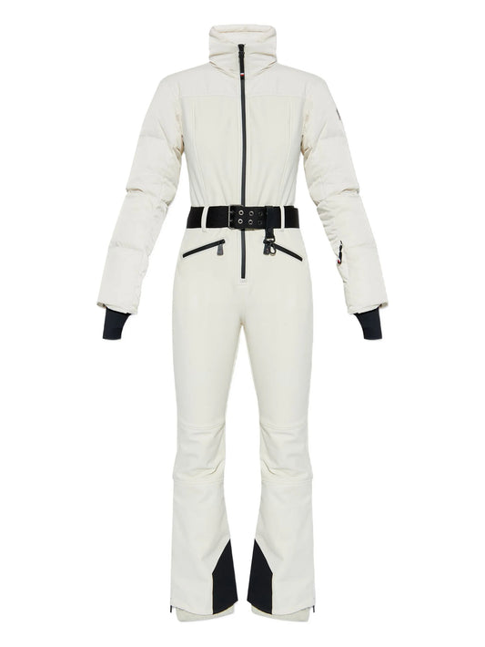 belted ski suit