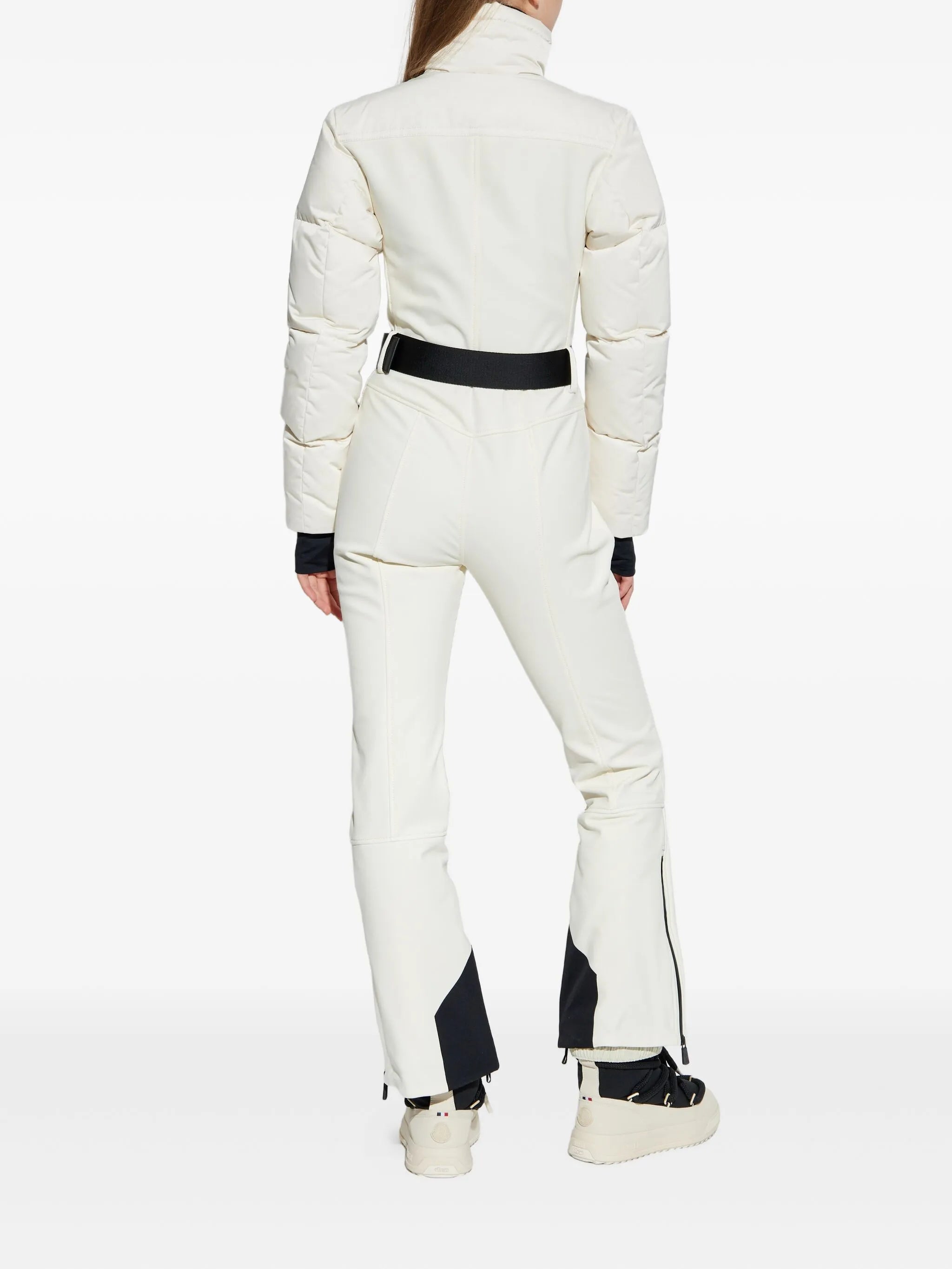belted ski suit