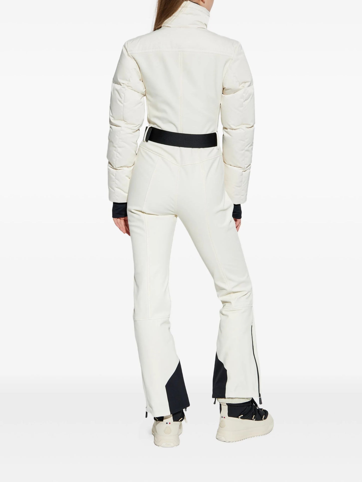 belted ski suit