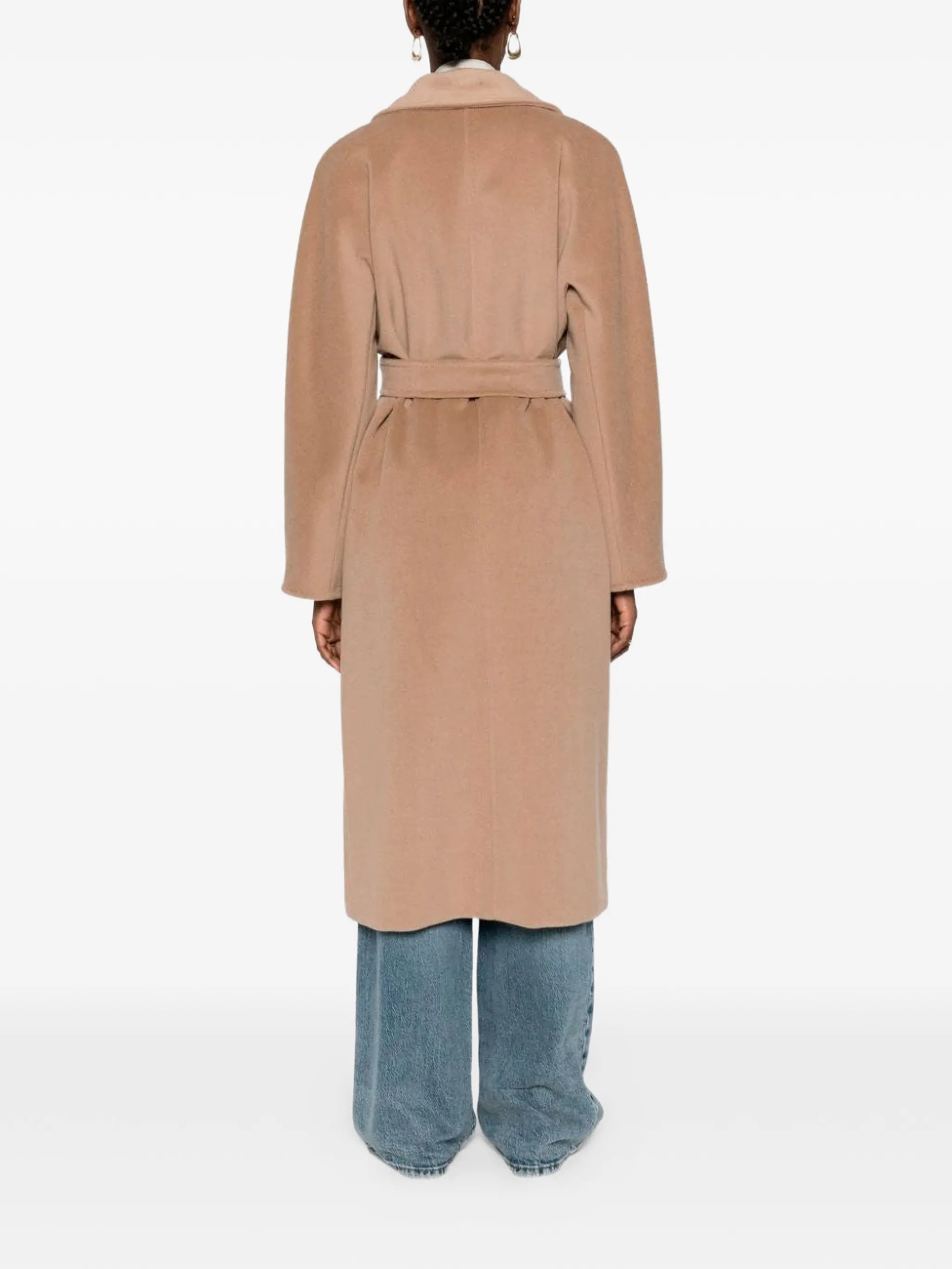 Madame 101801 double-breasted belted coat