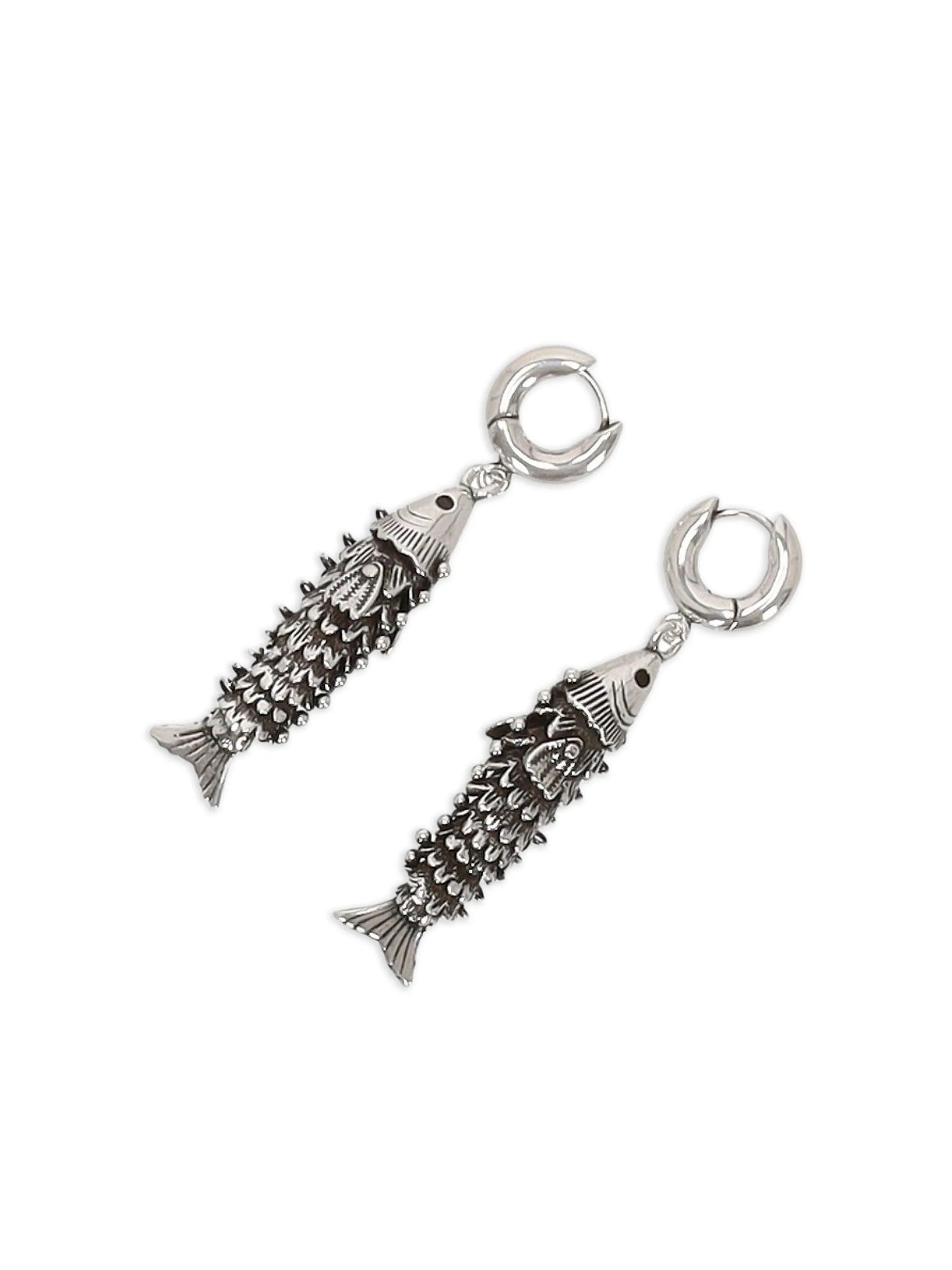 pendant fish earrings