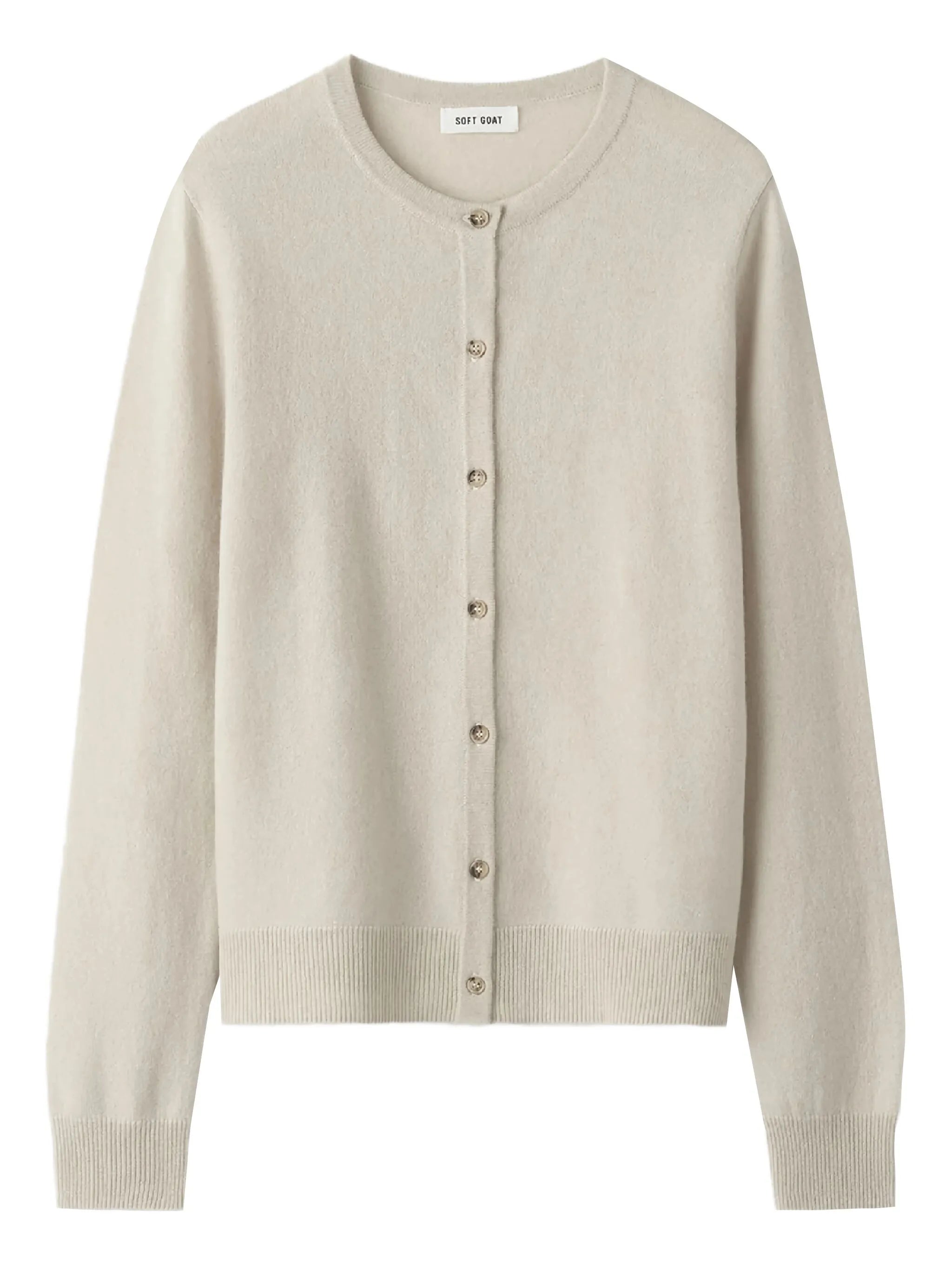buttoned round-neck cardigan