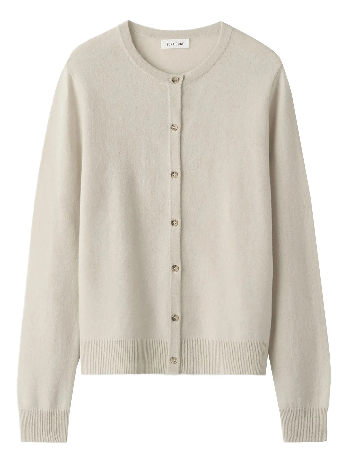 buttoned round-neck cardigan