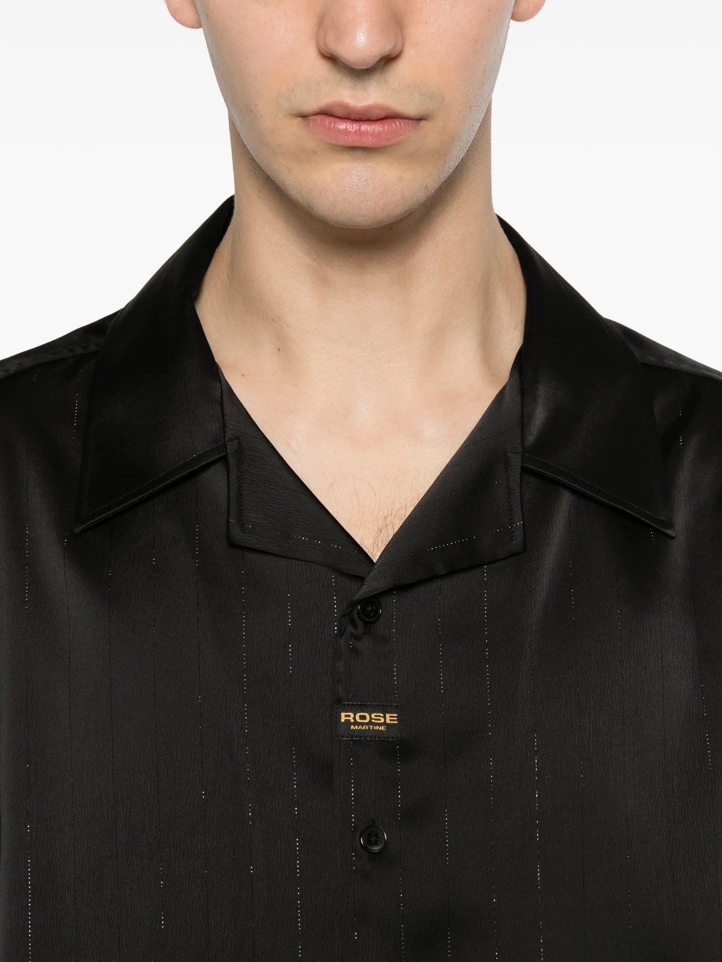 striped short-sleeve shirt