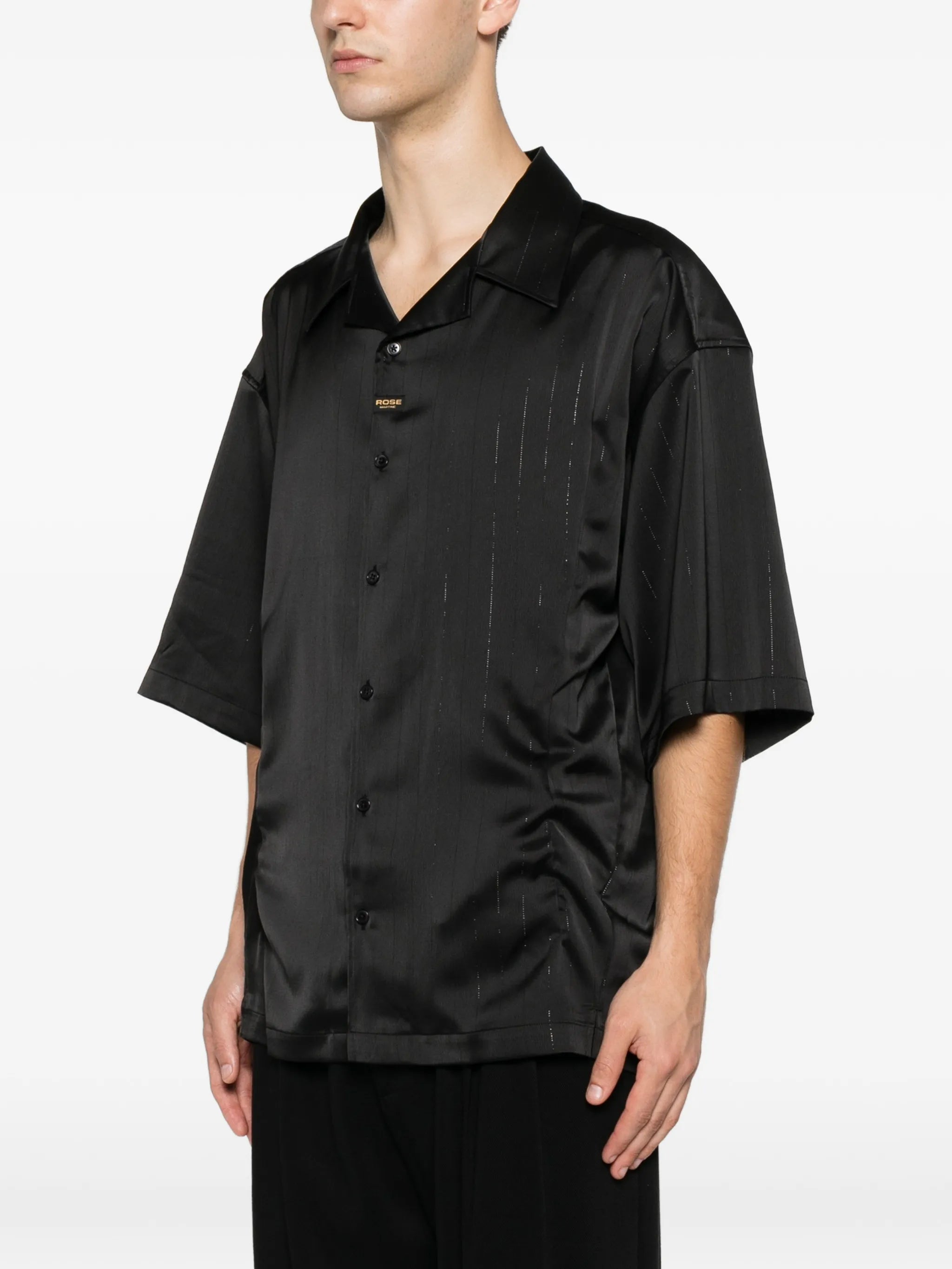 striped short-sleeve shirt