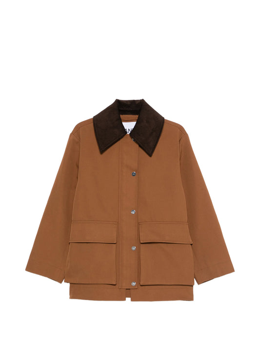 corduroy-collar pocket jacket