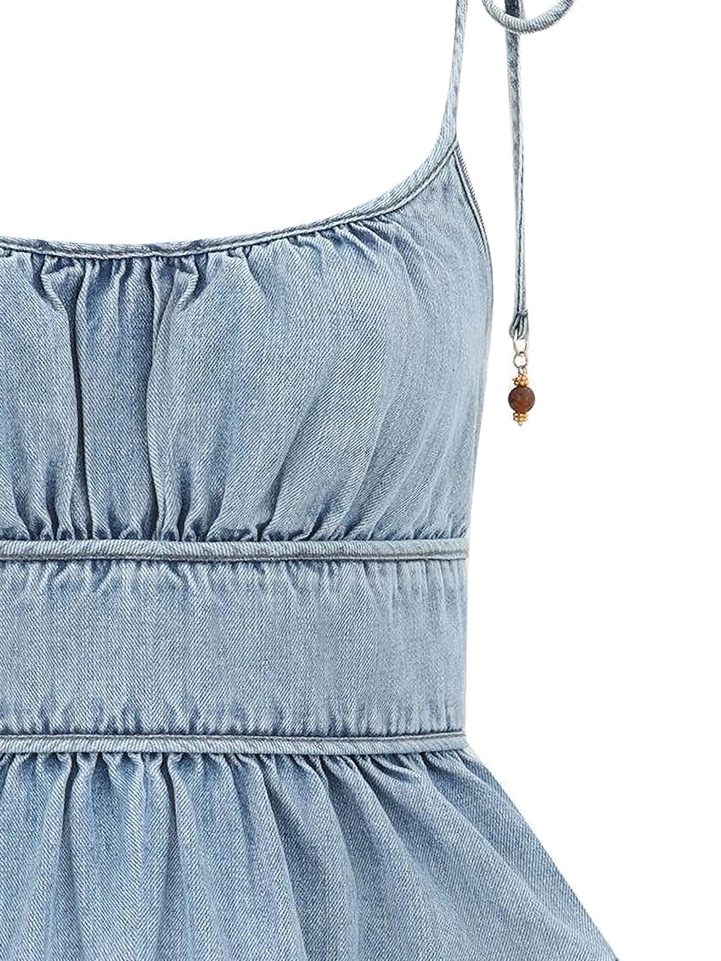 Wanderlust ruffled cami