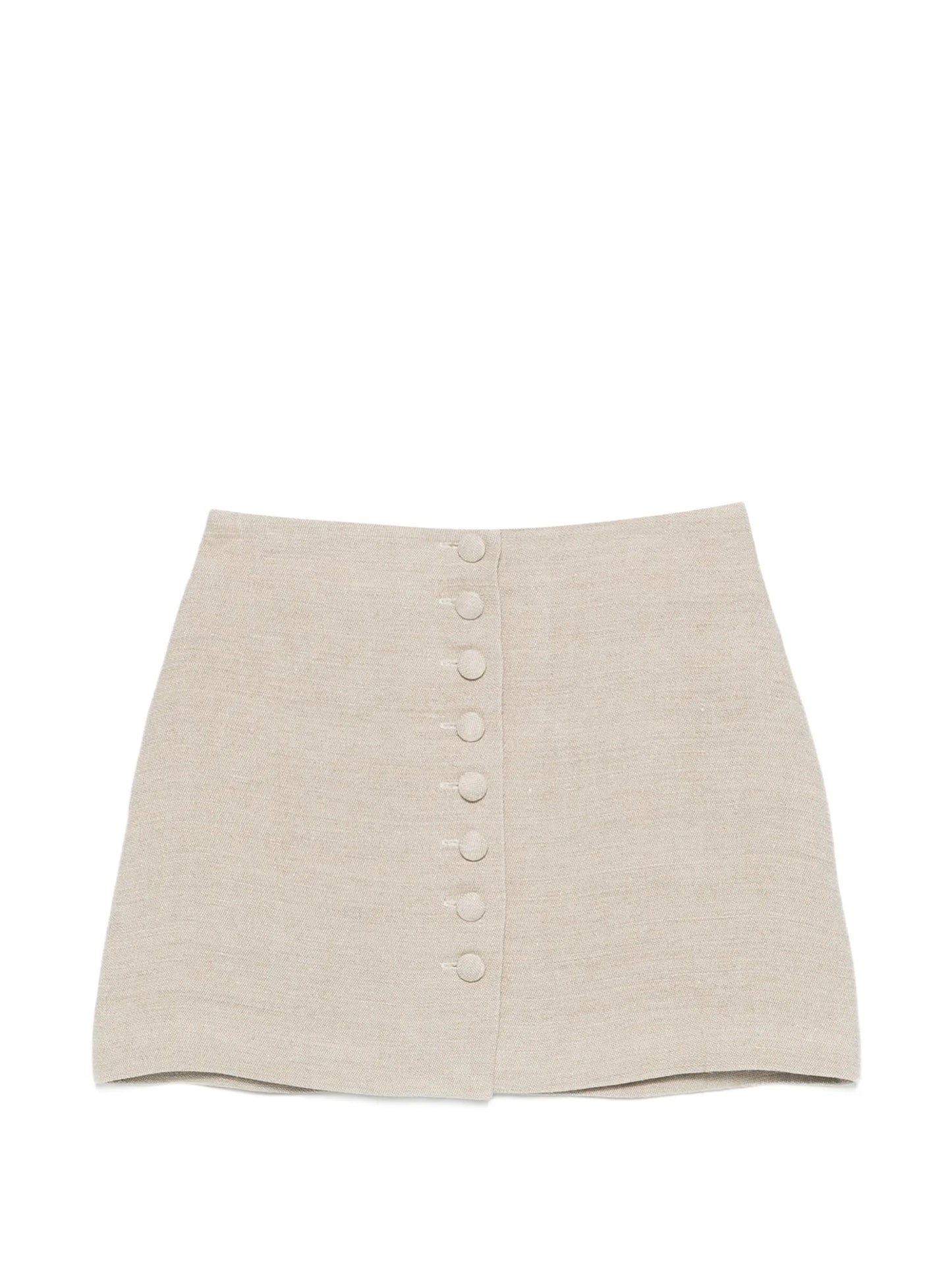 buttoned mini skirt