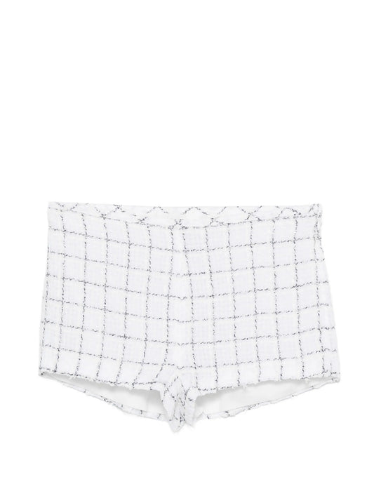 Madeline check-pattern shorts