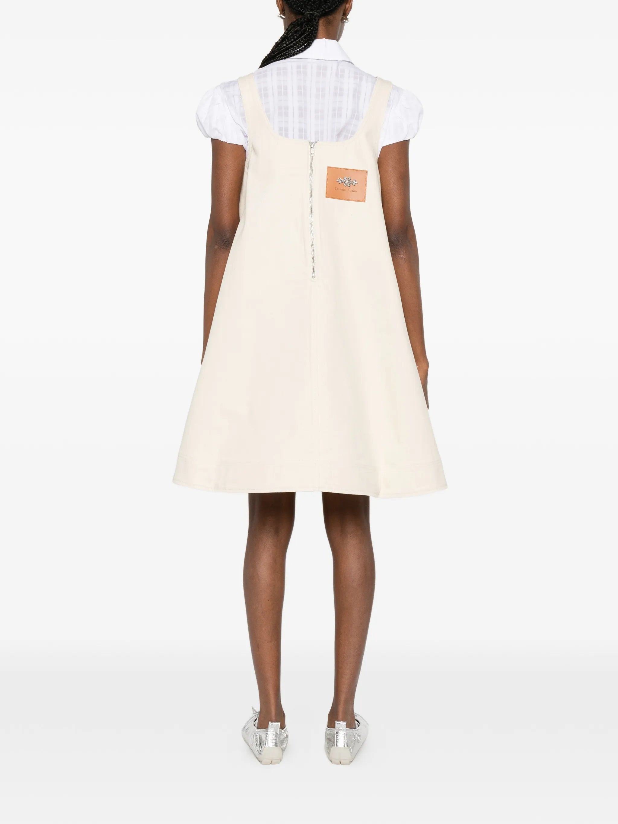 embellished A-line mini dress