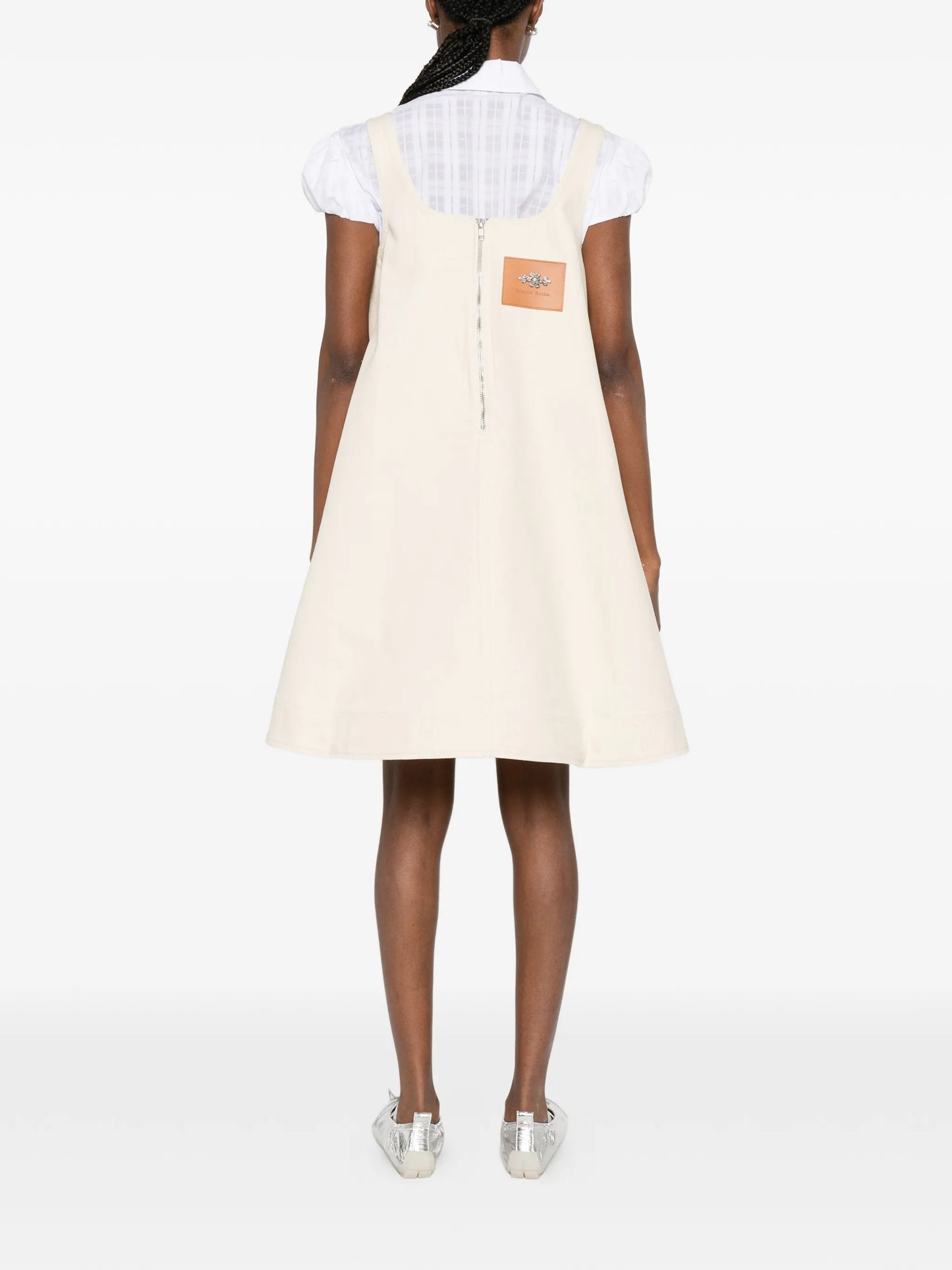 embellished A-line mini dress