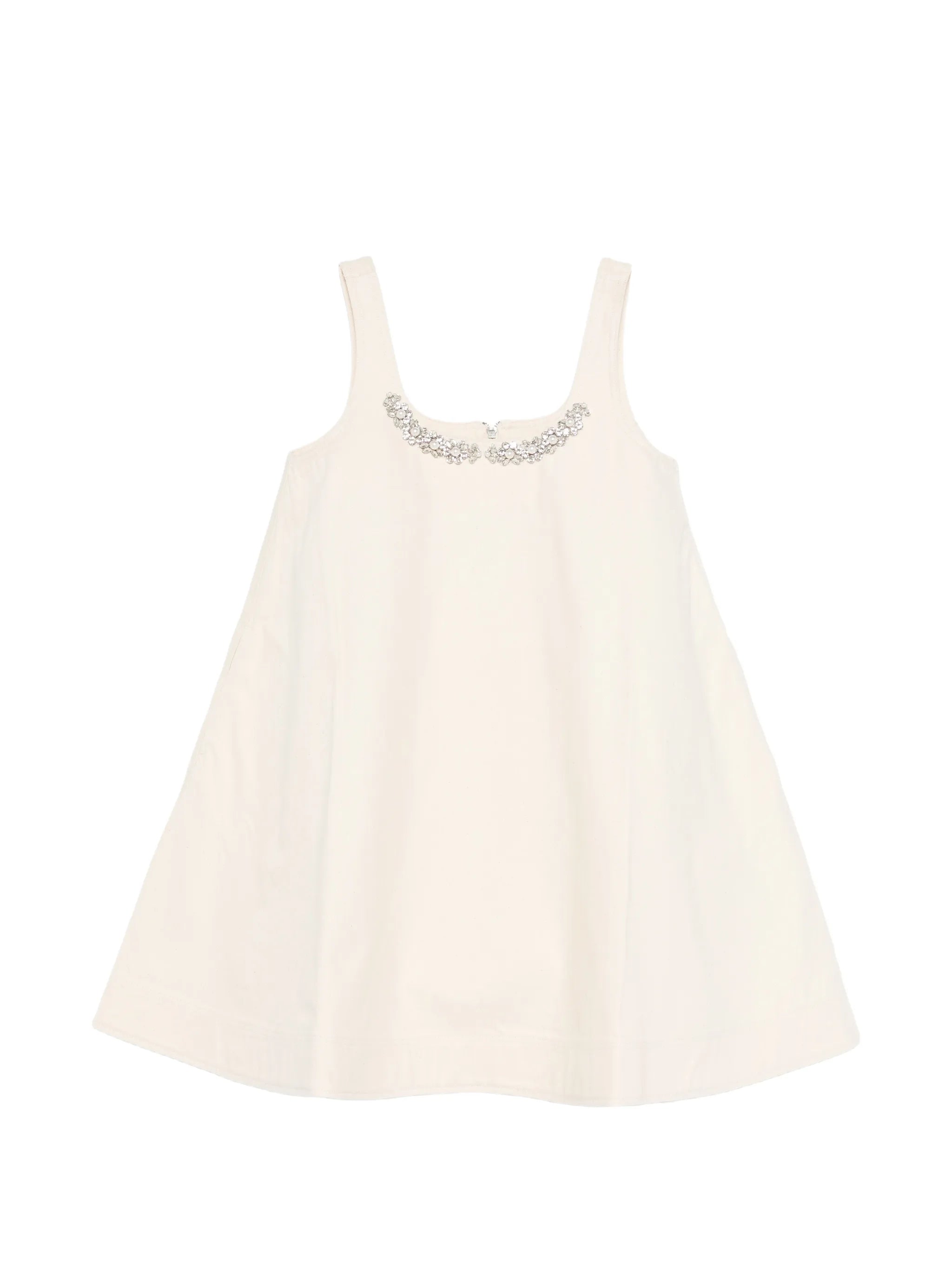 embellished A-line mini dress