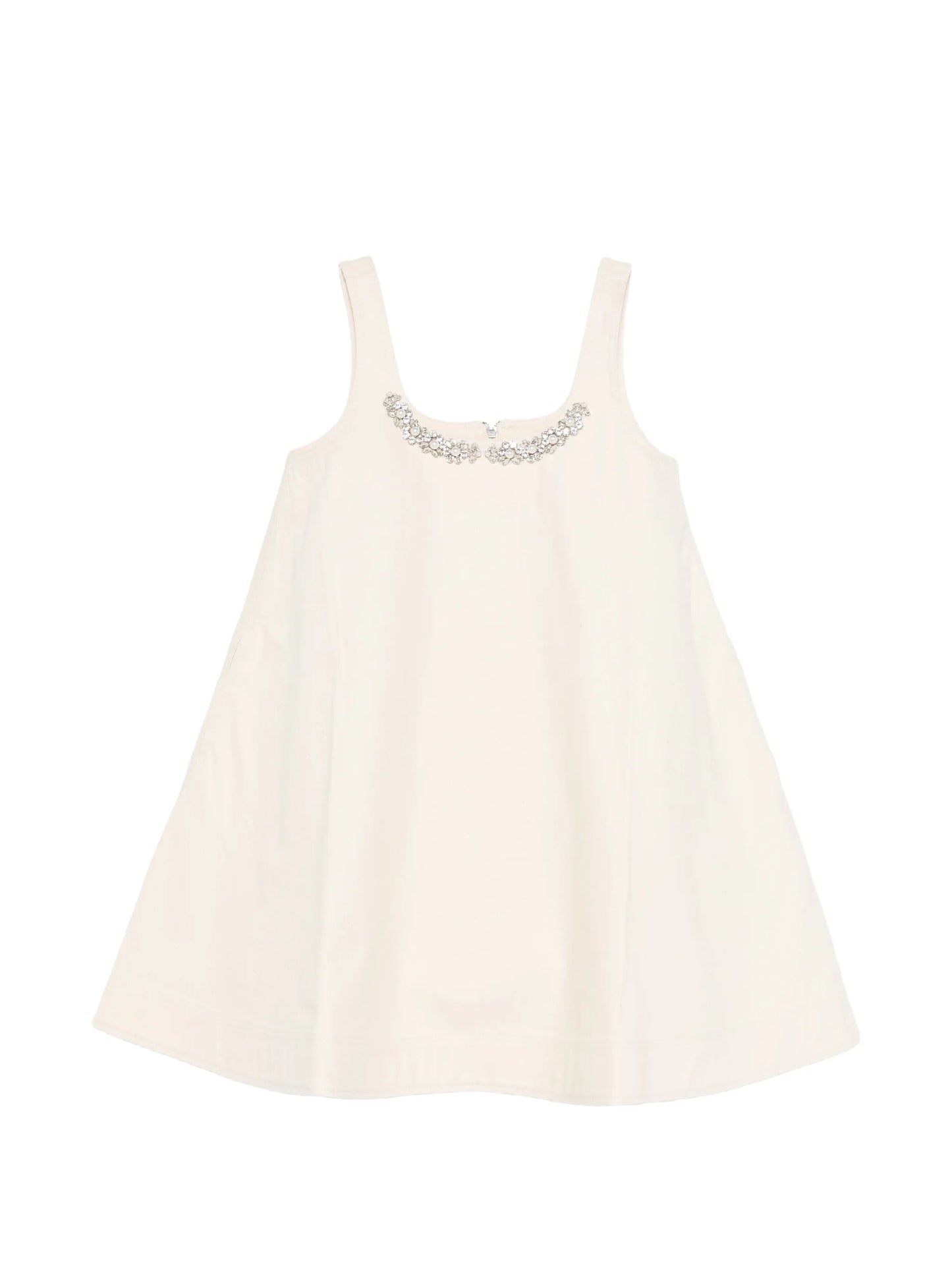embellished A-line mini dress