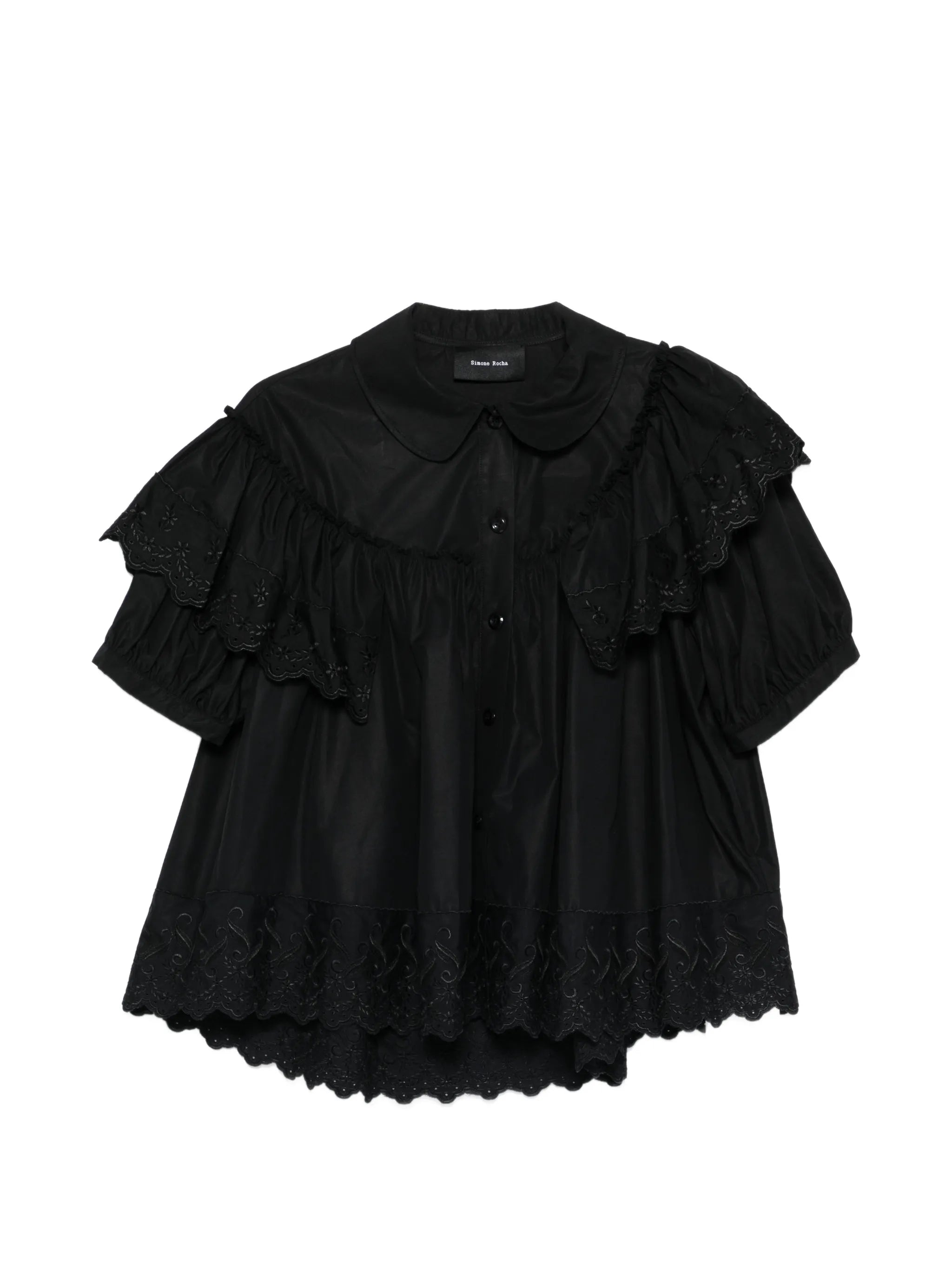 broderie-anglaise sleeveless shirt