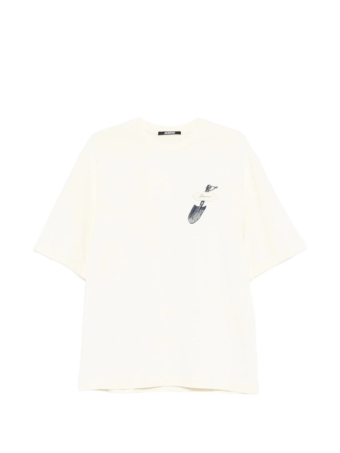 embroidered shovel T-shirt