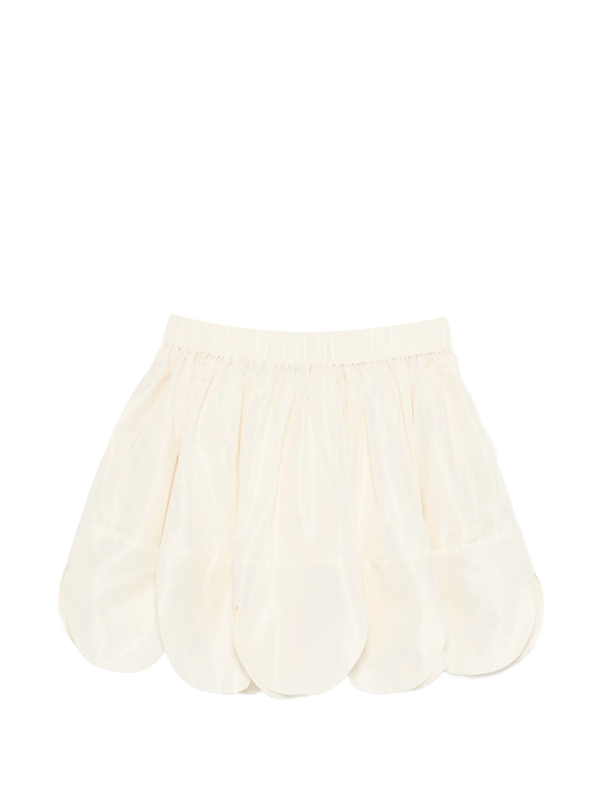 petal-hem mini skirt