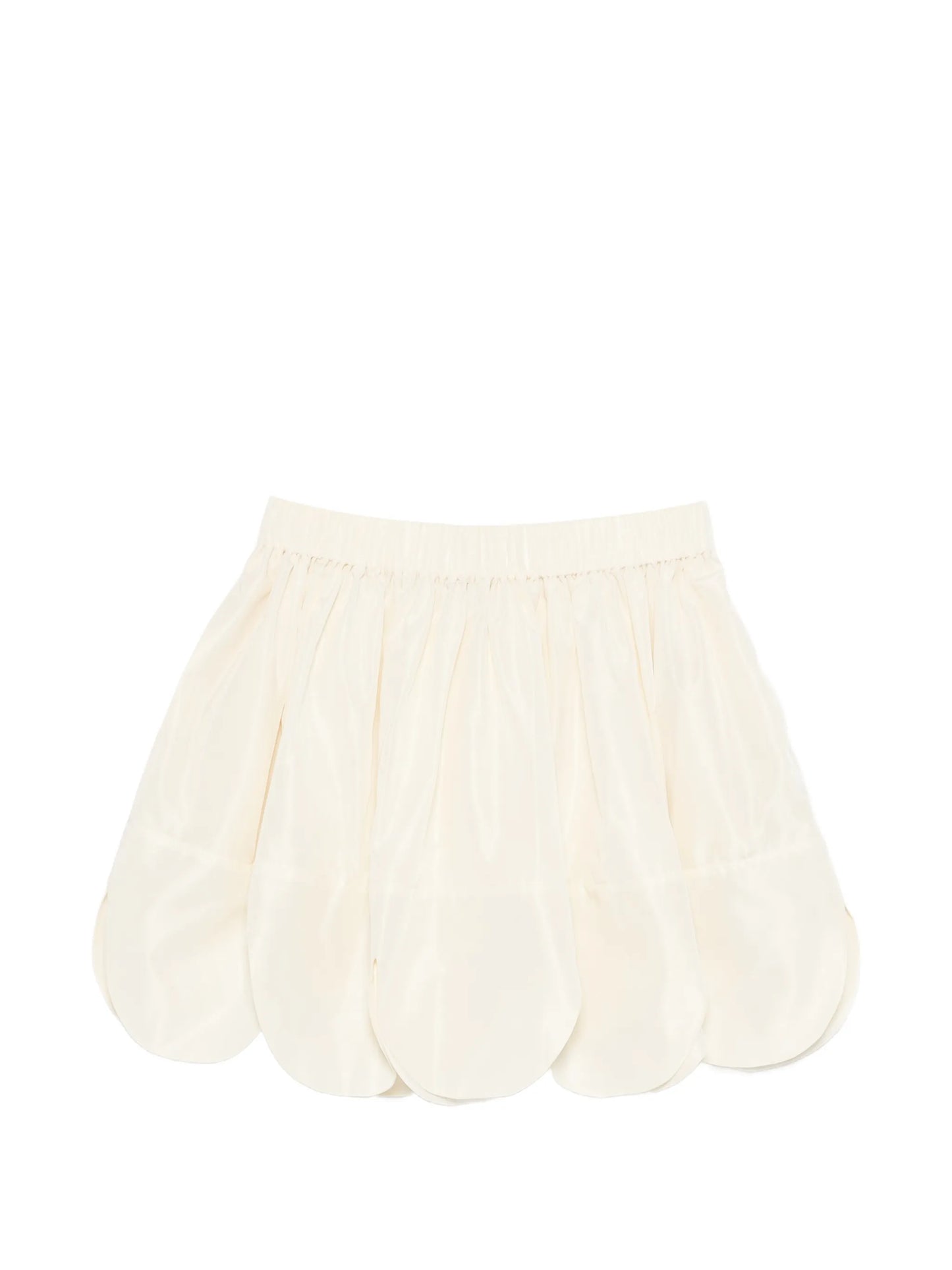 petal-hem mini skirt