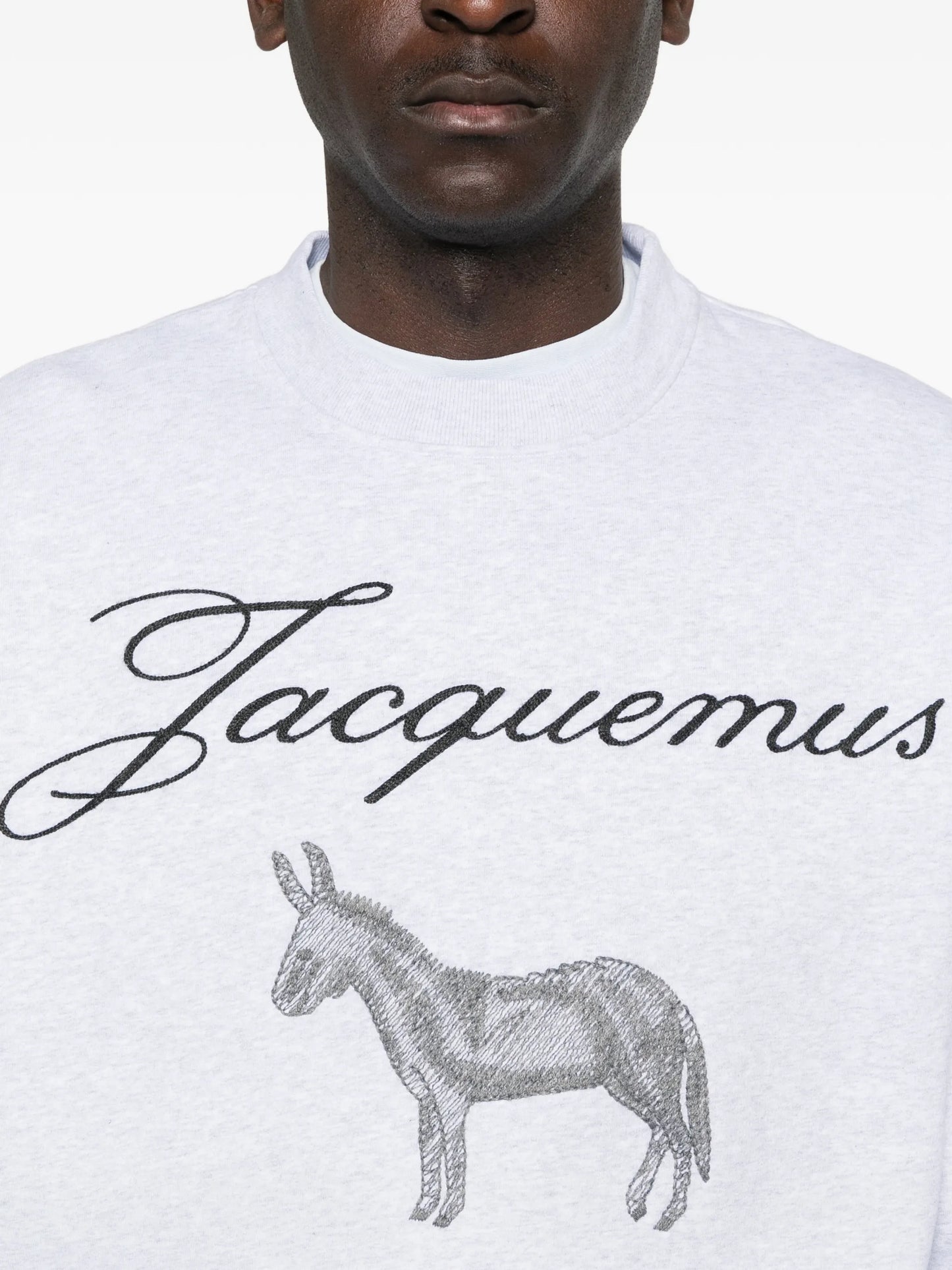 graphic-print jacquard sweatshirt