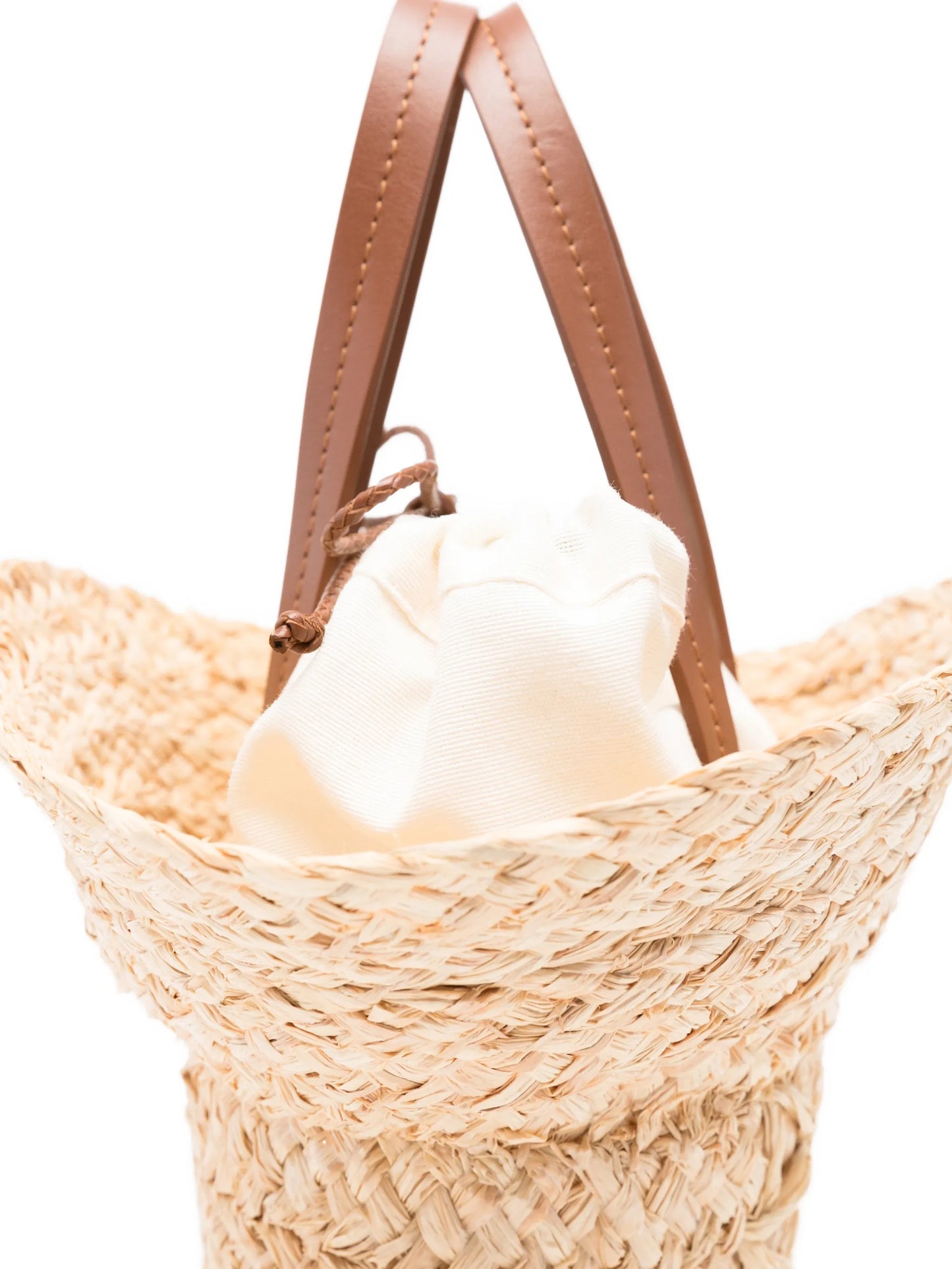 hat-shaped straw tote bag