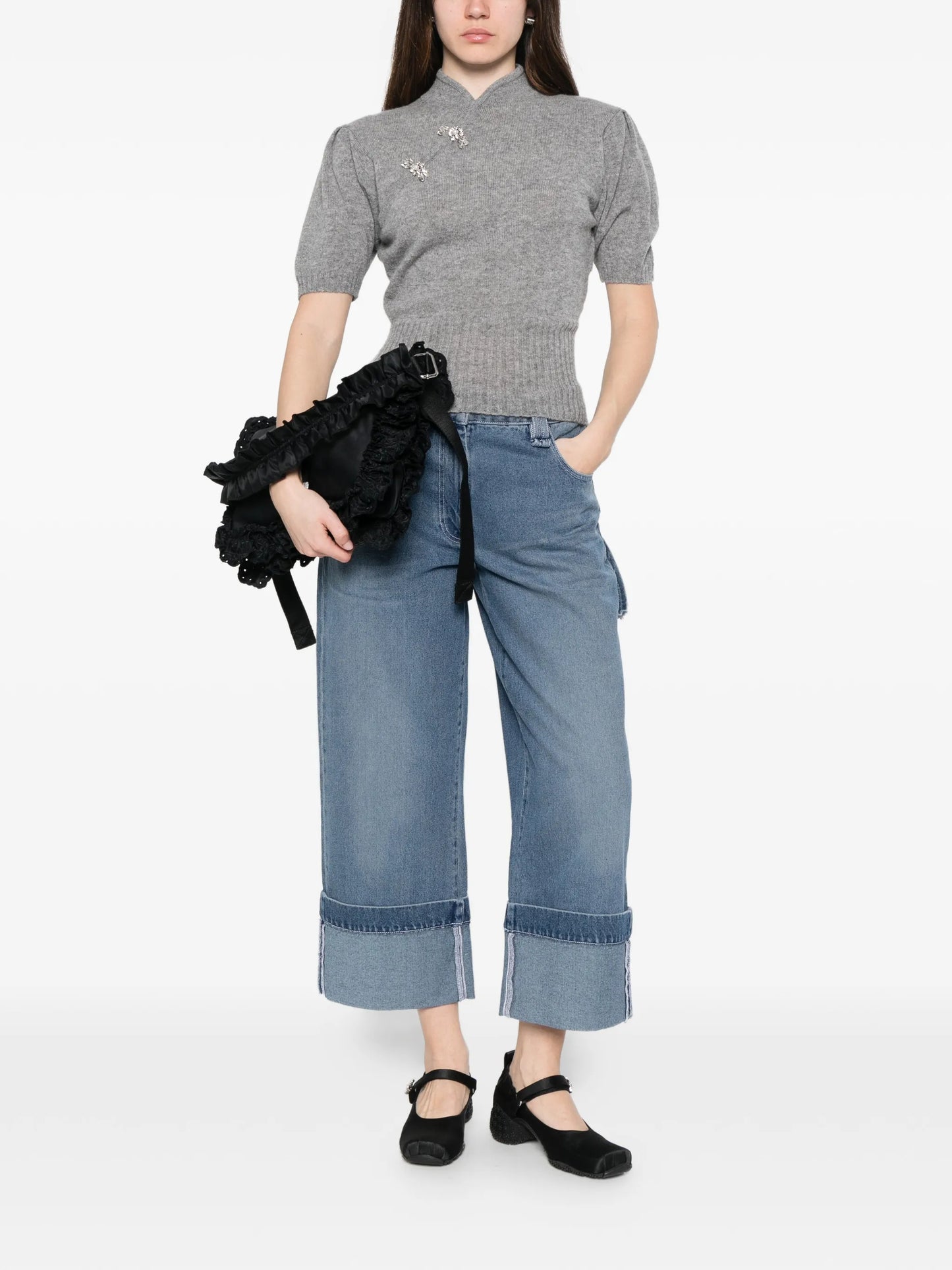 jewel-embellishment sweater