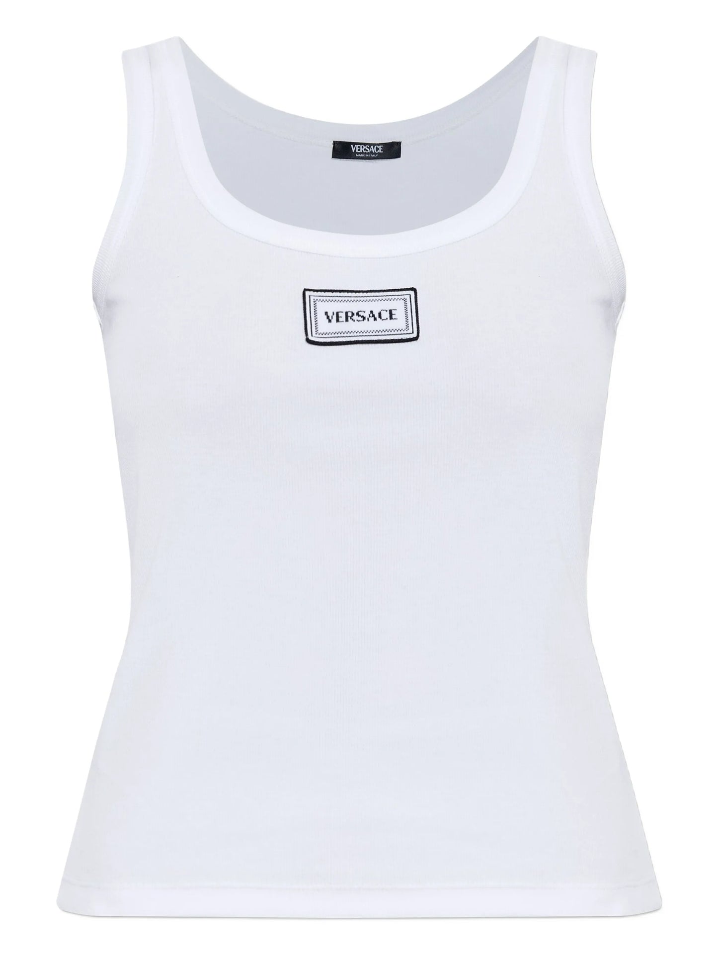 logo-patch tank top