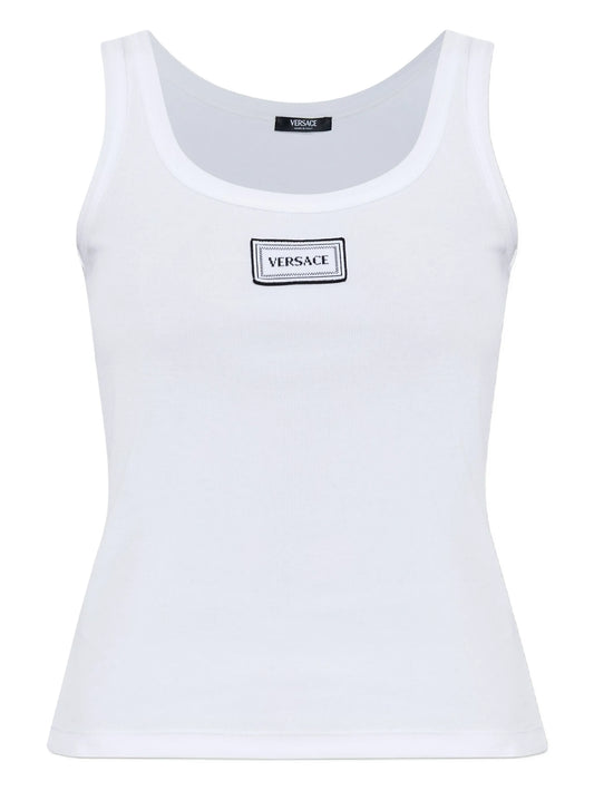 logo-patch tank top
