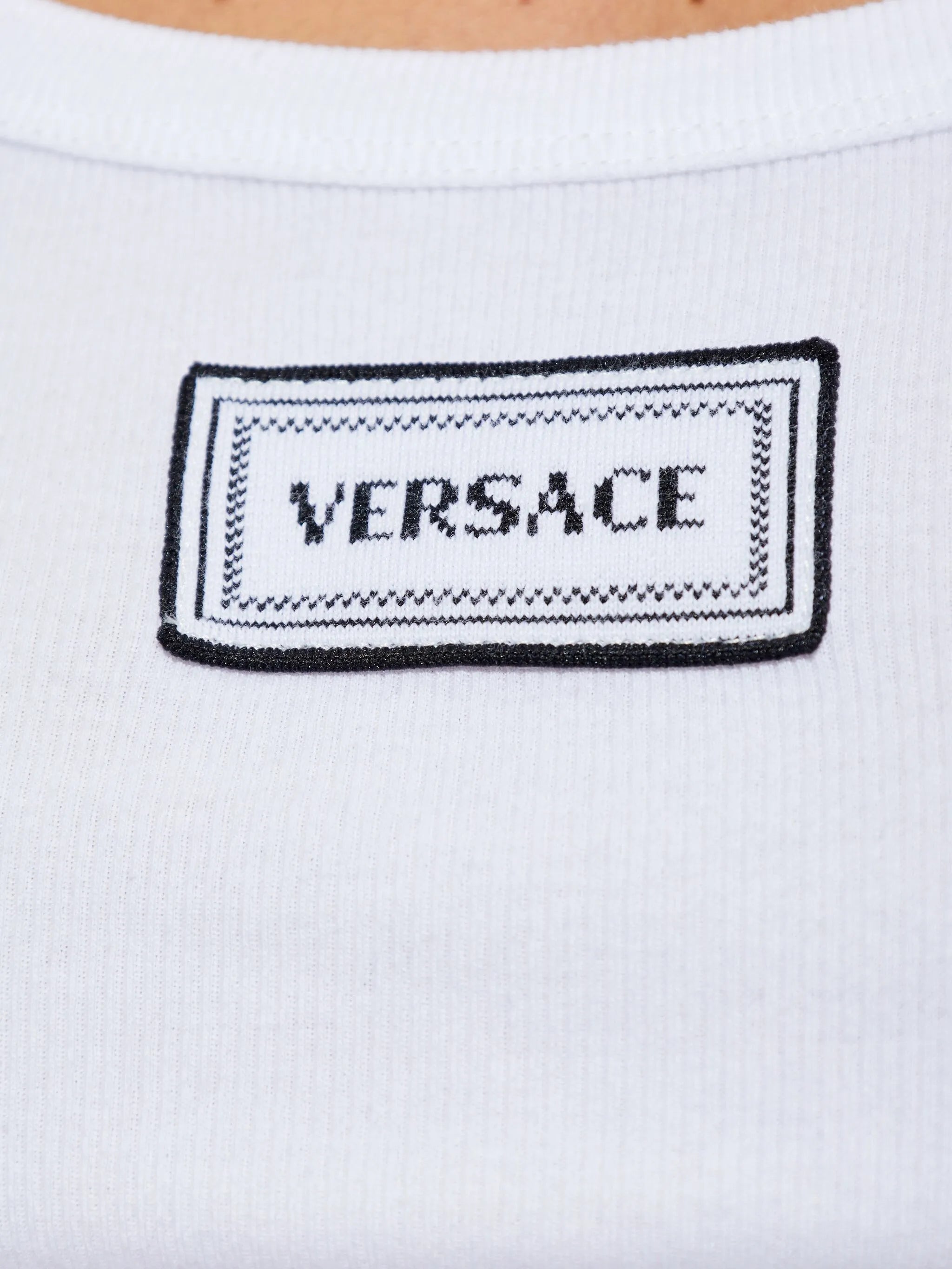 logo-patch tank top
