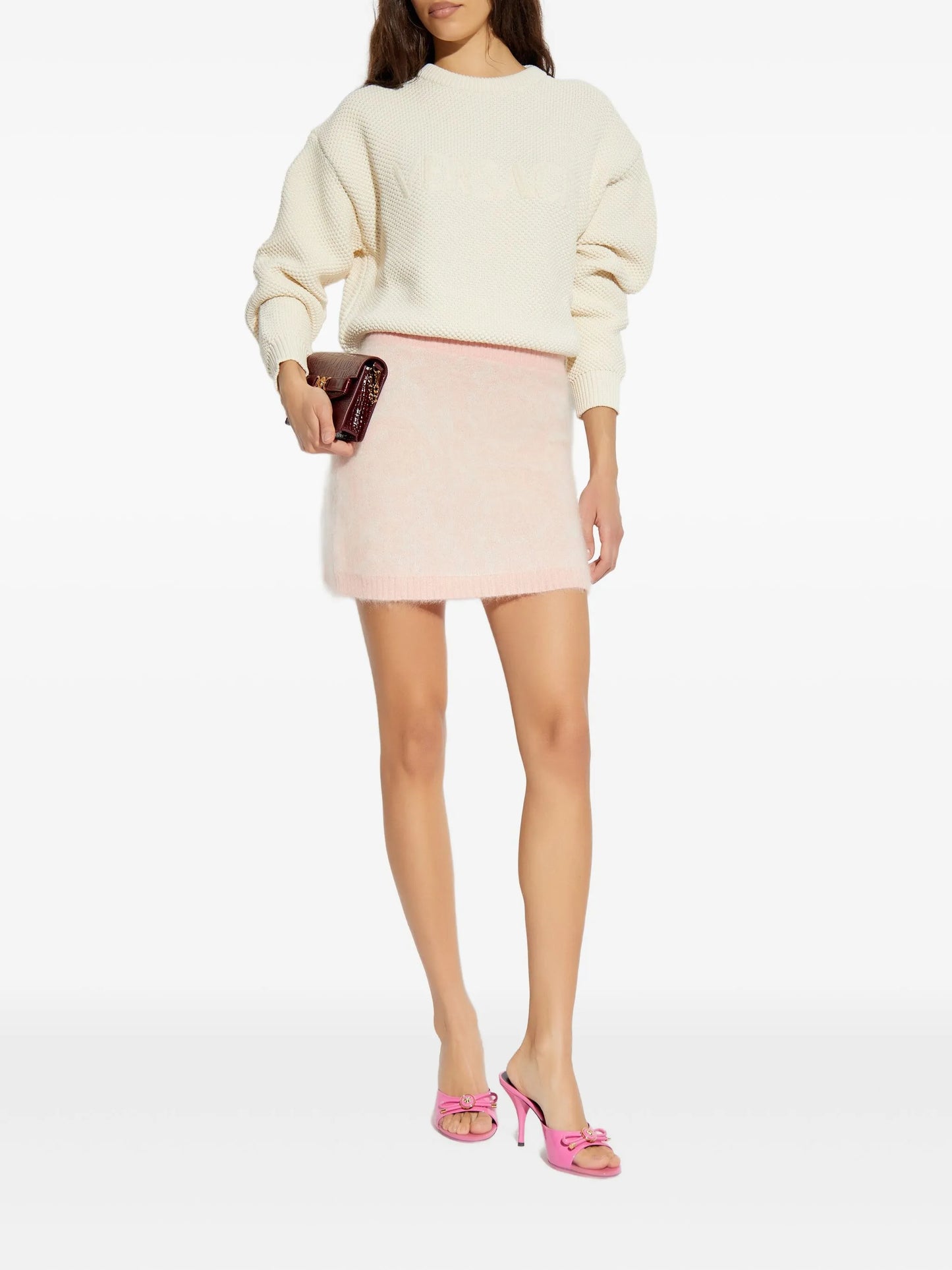 knitted mini skirt