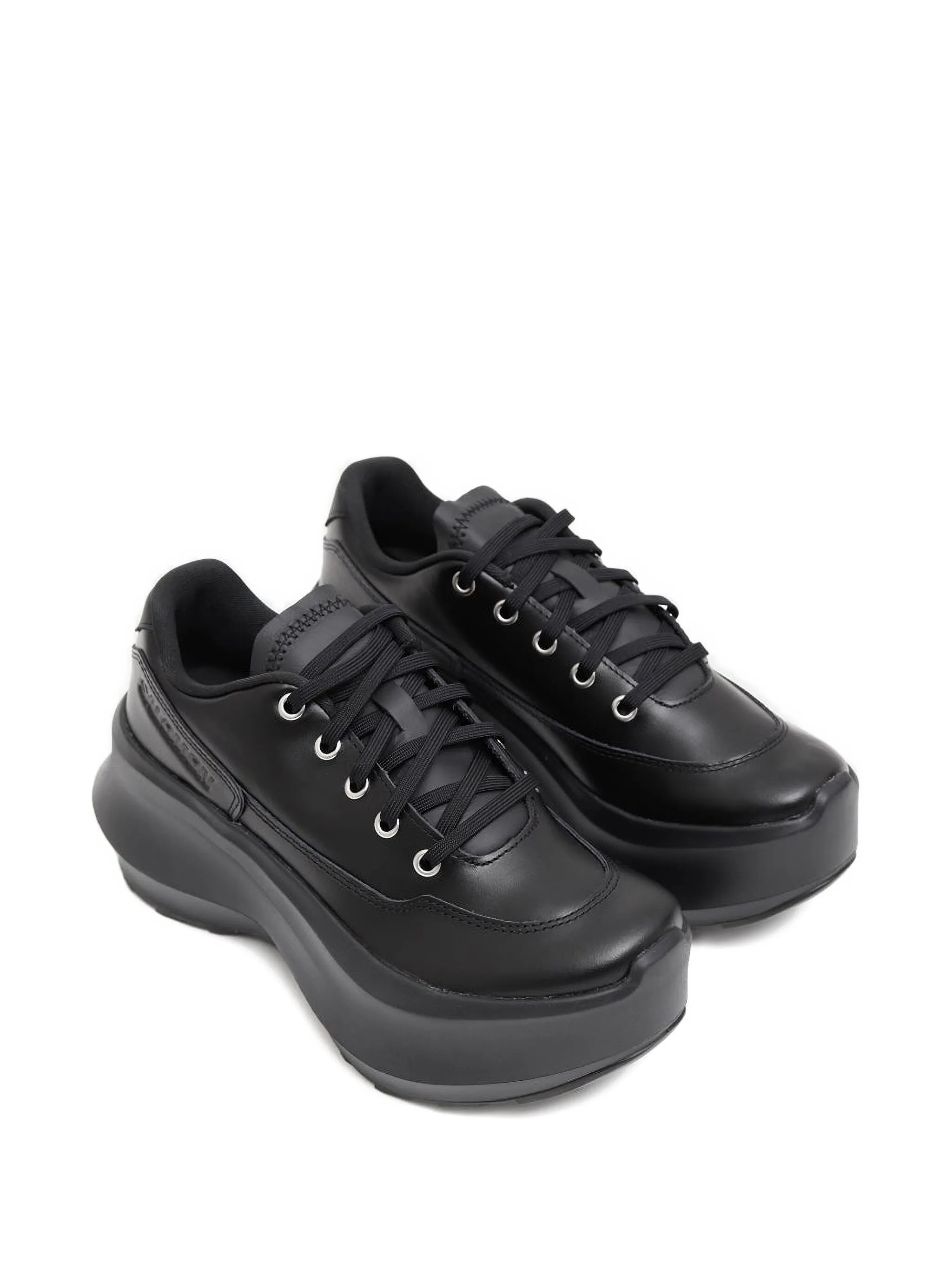 Salomon leather platform sneakers