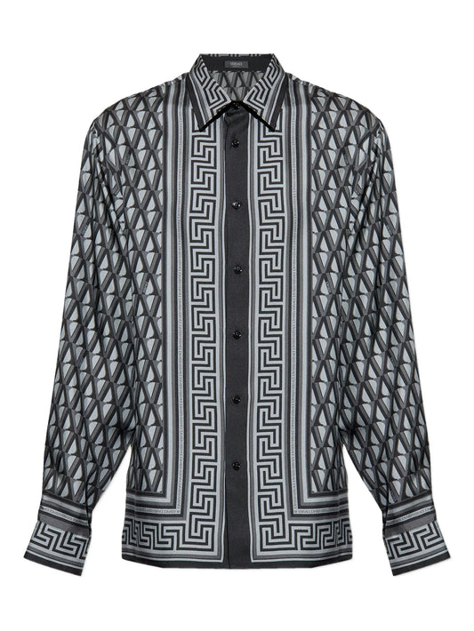geometric-pattern shirt