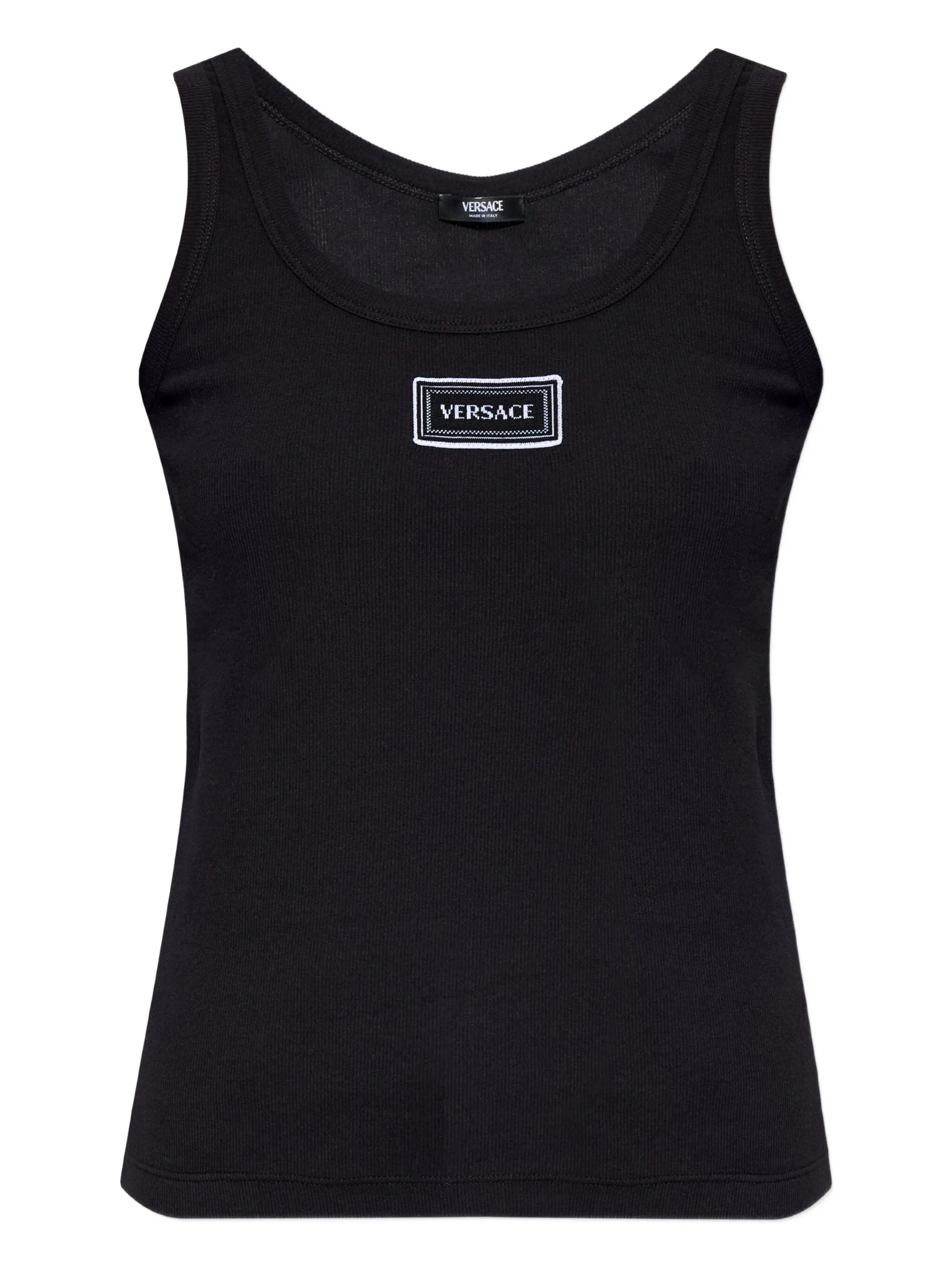 logo-patch tank top