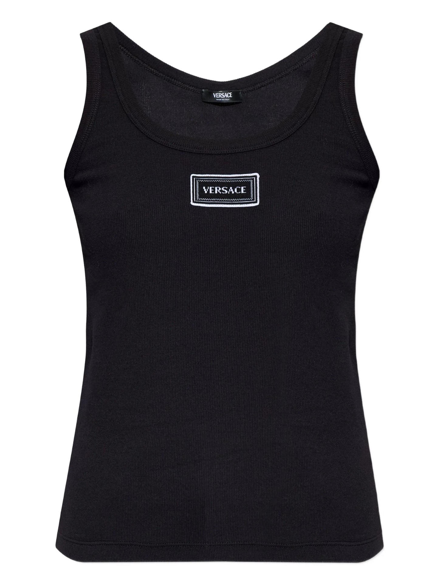 logo-patch tank top