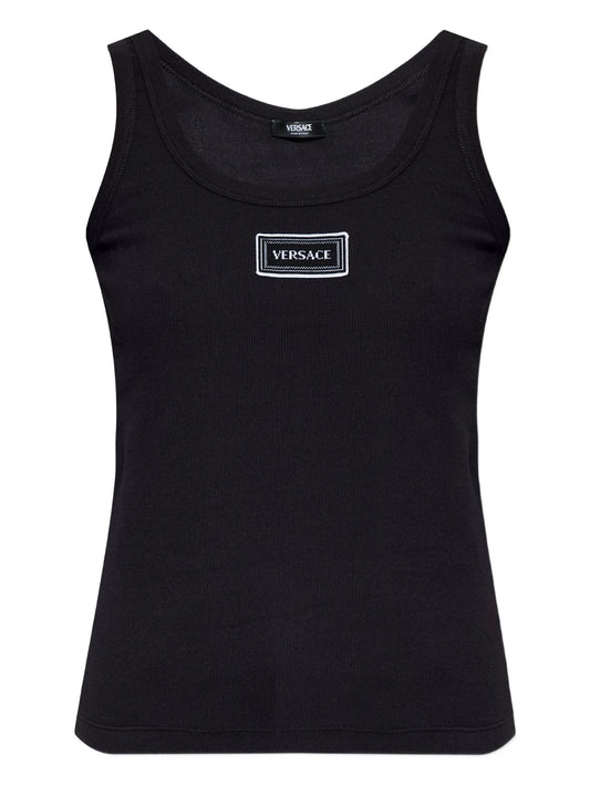 logo-patch tank top