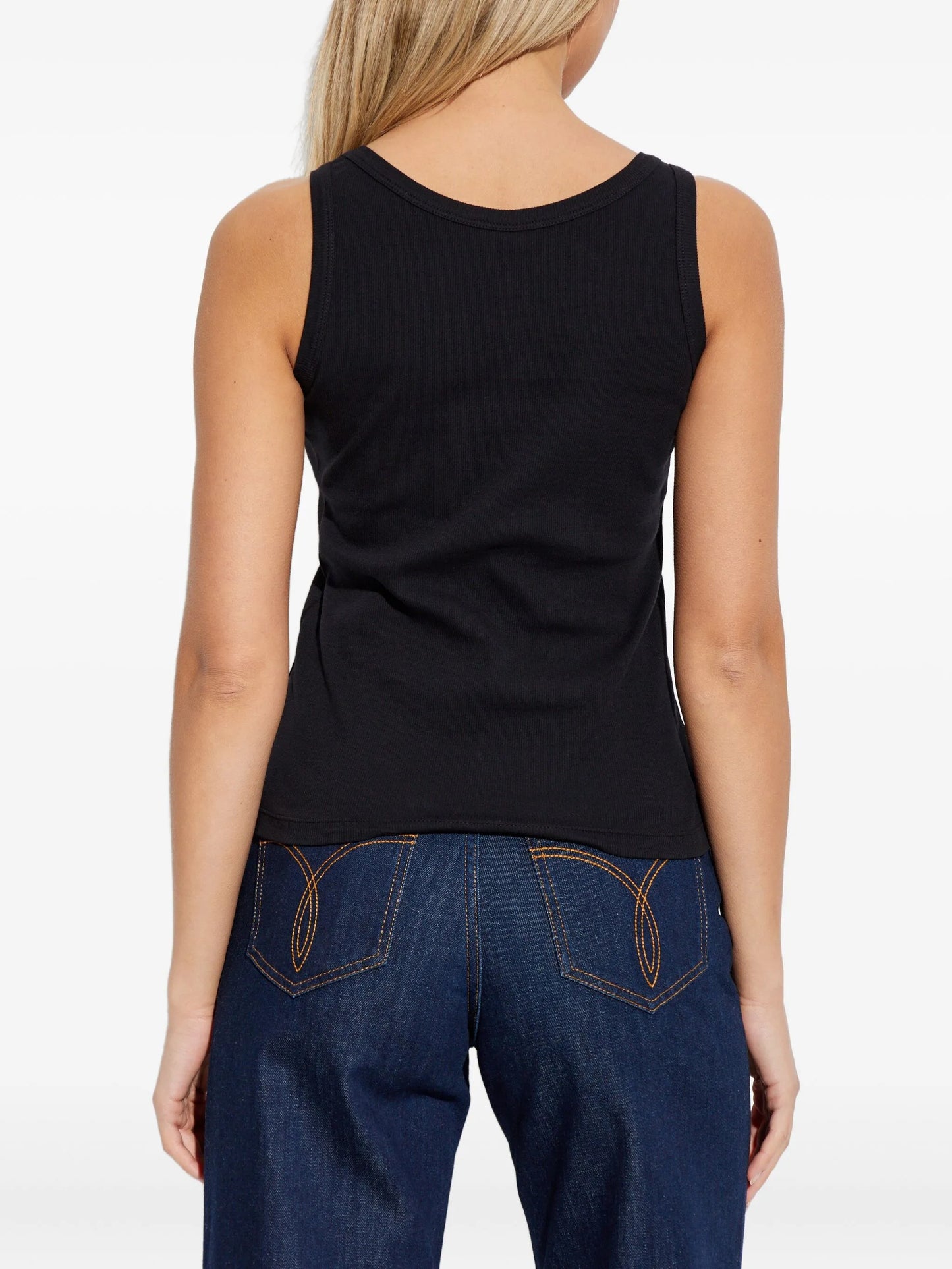 logo-patch tank top