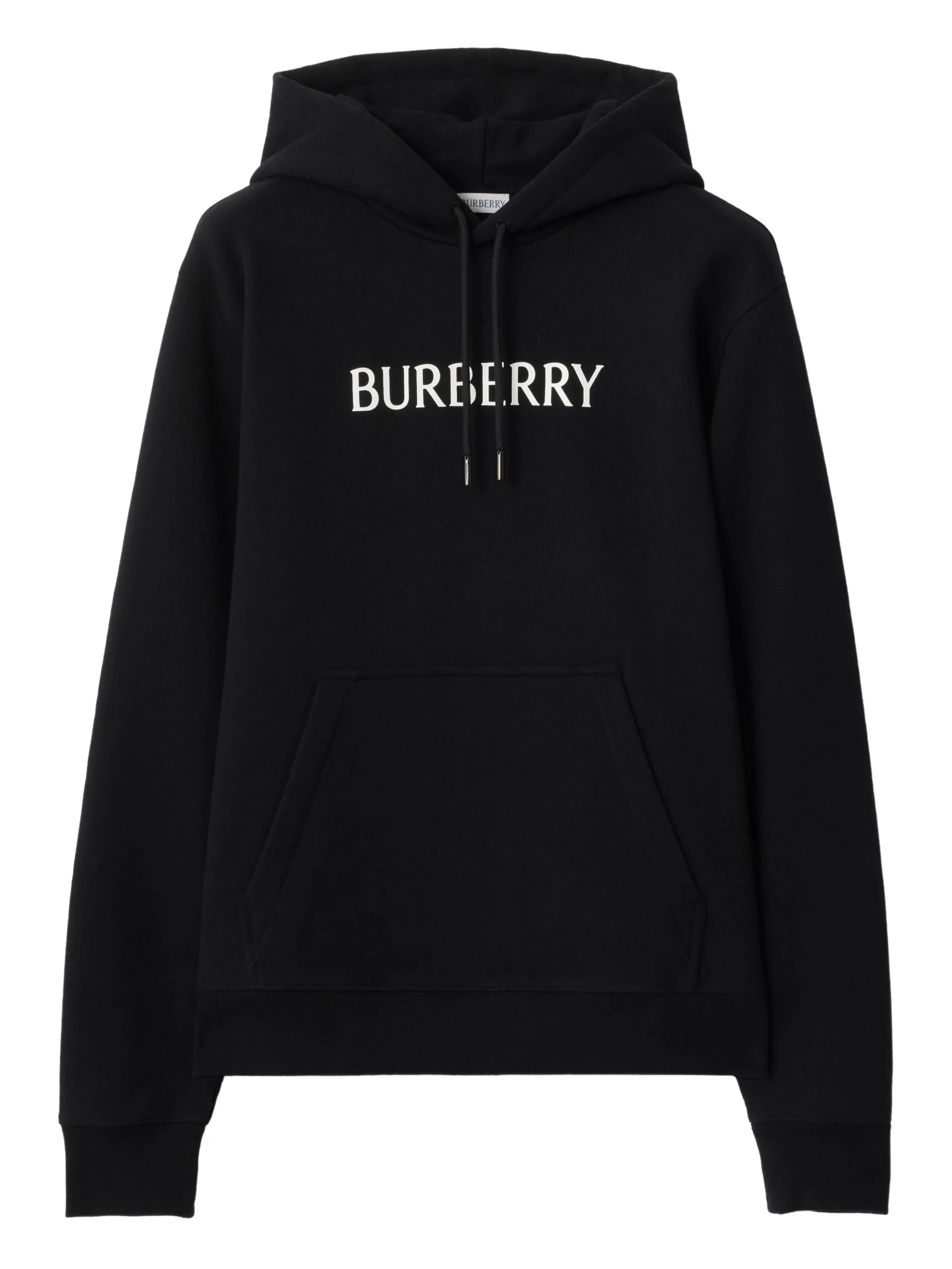 logo-print hooded cotton sweatshirt