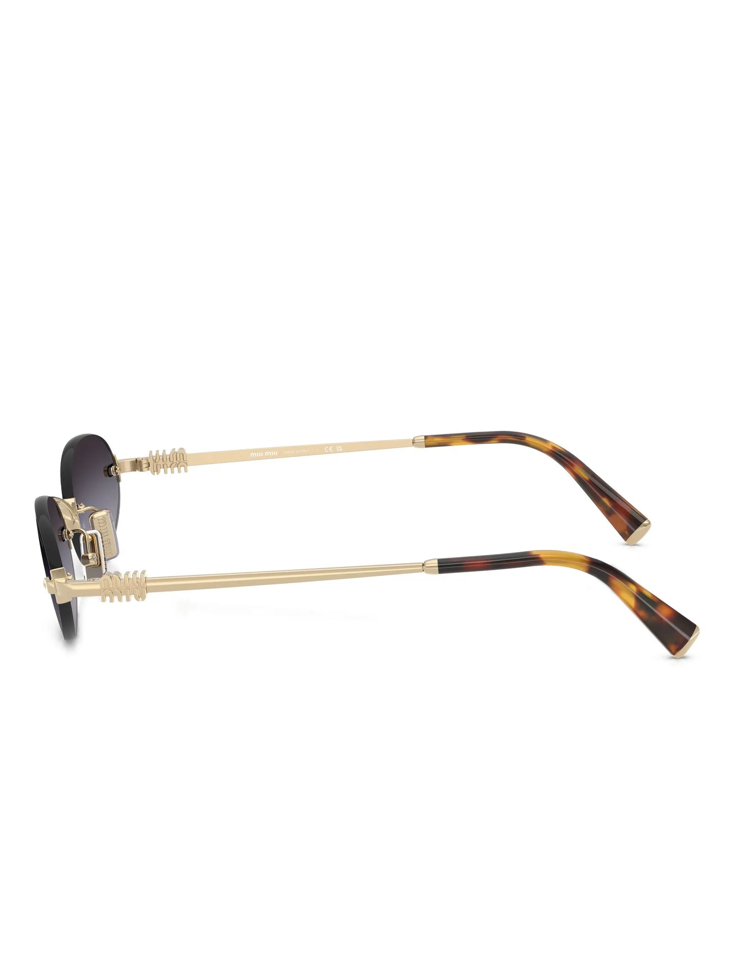 oval-frame sunglasses