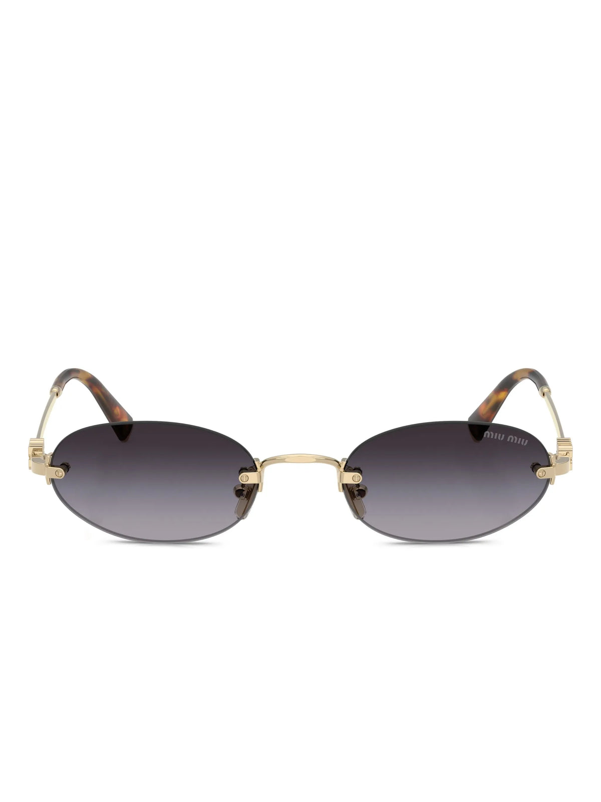 oval-frame sunglasses