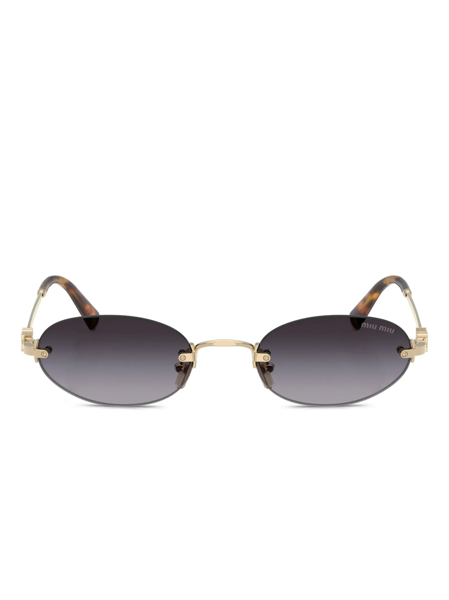oval-frame sunglasses